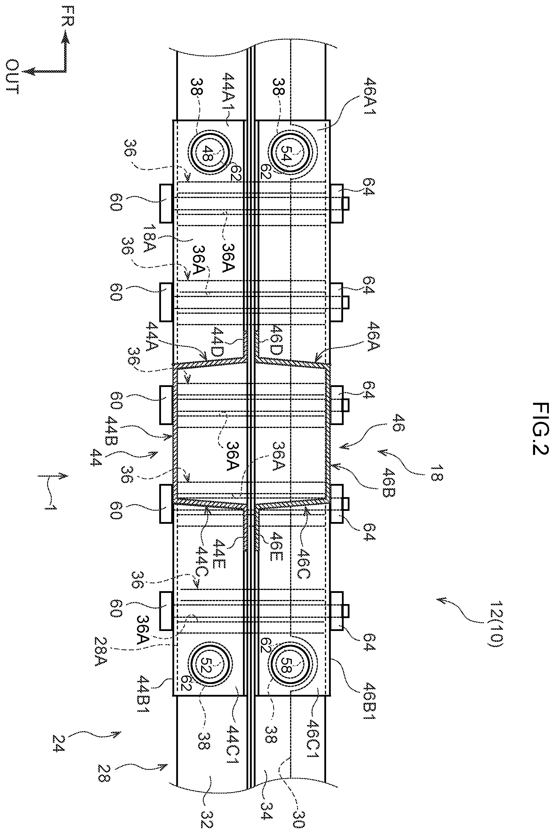 Patent US12479517 Figure 2 – Vehicle body structure