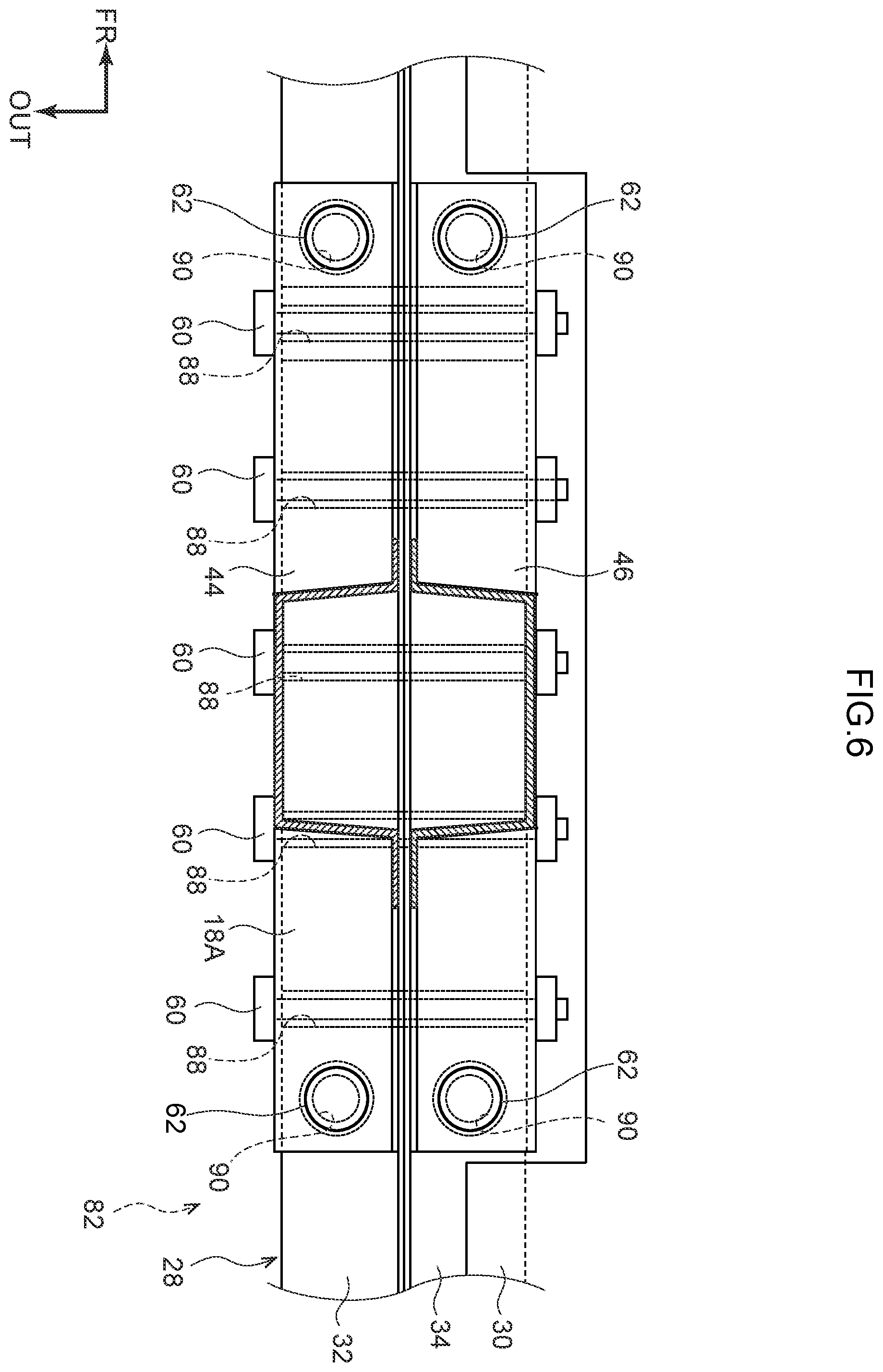 Patent US12479517 Figure 6 – Vehicle body structure