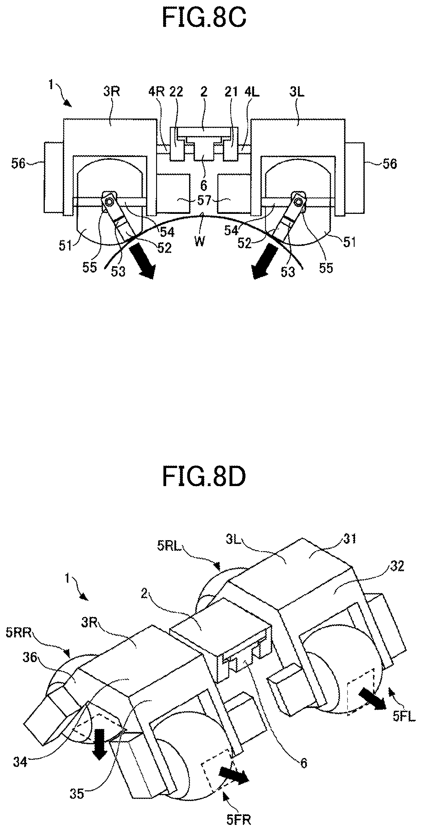 Patent US12479525 Figure 8 – Wall climbing vehicles with adaptable magnetic wheels