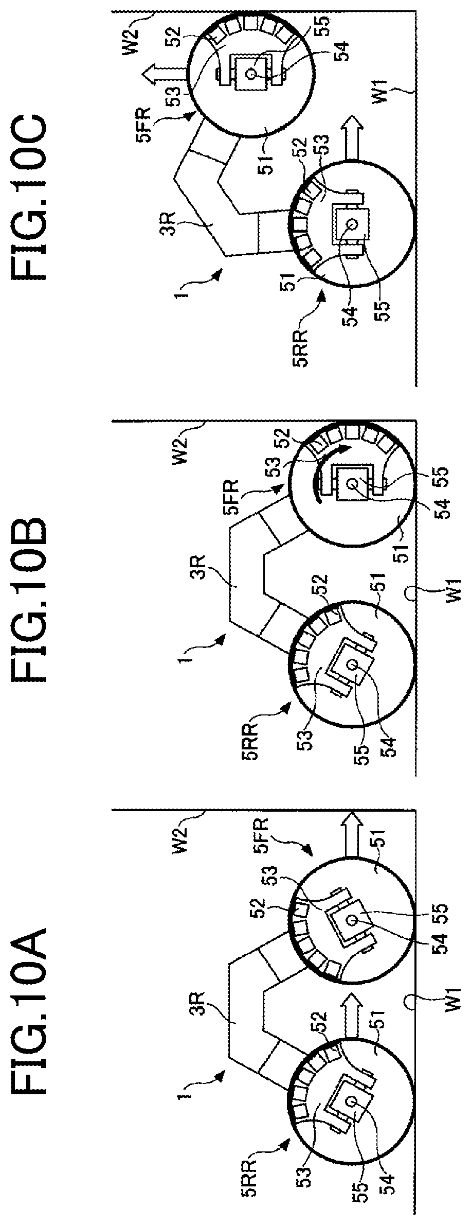 Patent US12479525 Figure 10 – Wall climbing vehicles with adaptable magnetic wheels