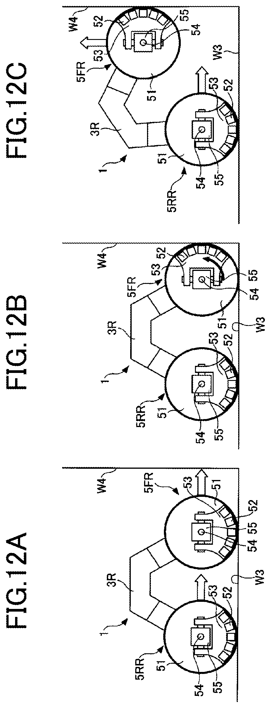 Patent US12479525 Figure 13 – Wall climbing vehicles with adaptable magnetic wheels