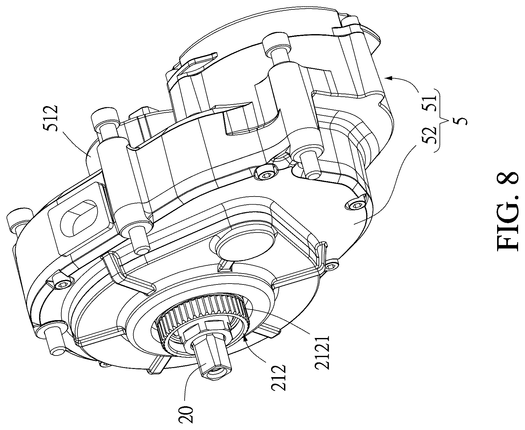 Patent US12479533 Figure 7 – Pedal force detection mechanism for electric-assisted bicycle