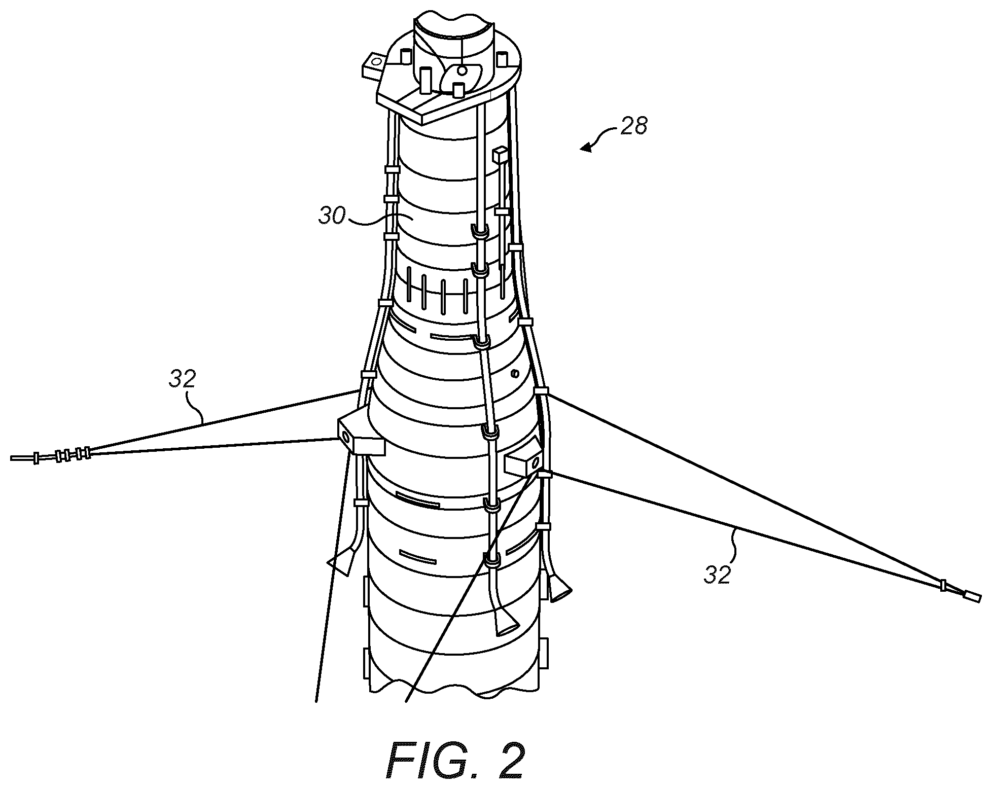 Patent US12479536 Figure 2 – Generation of electrical power offshore