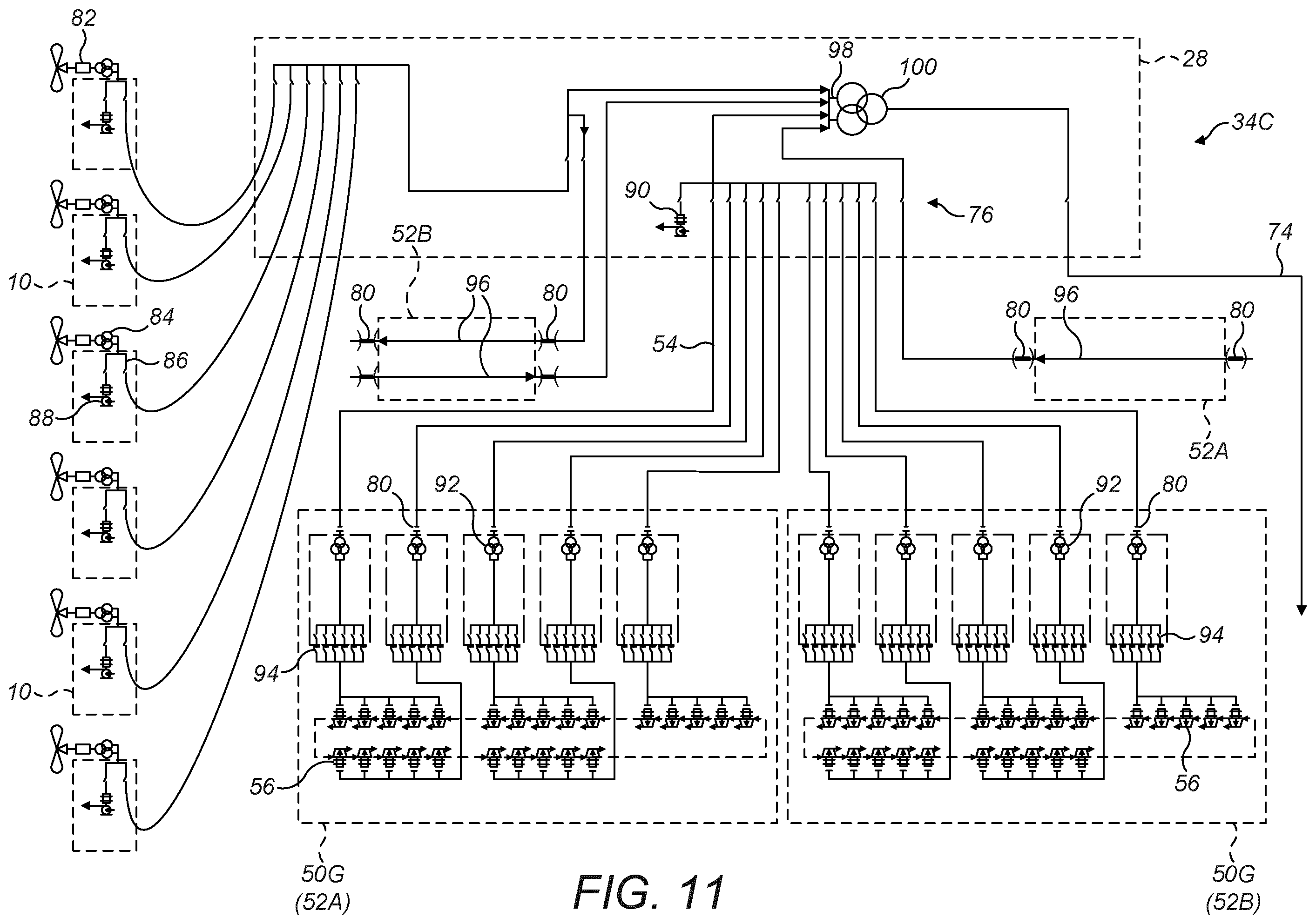 Patent US12479536 Figure 11 – Generation of electrical power offshore