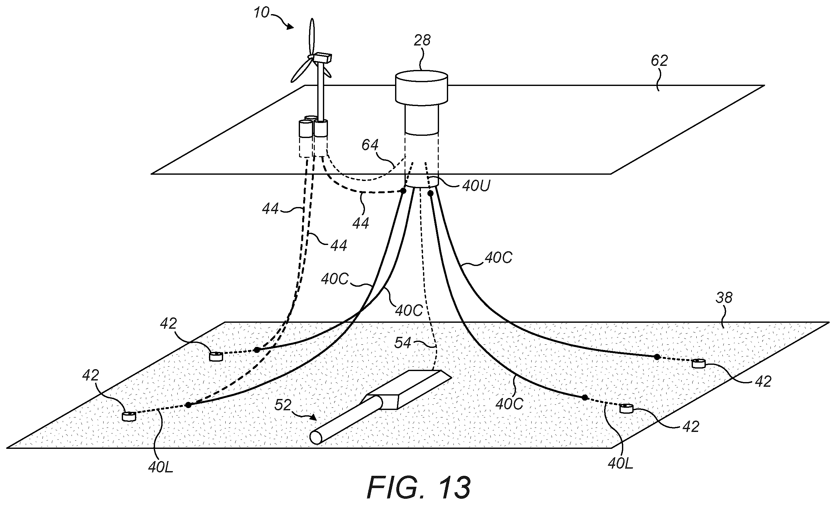 Patent US12479536 Figure 13 – Generation of electrical power offshore