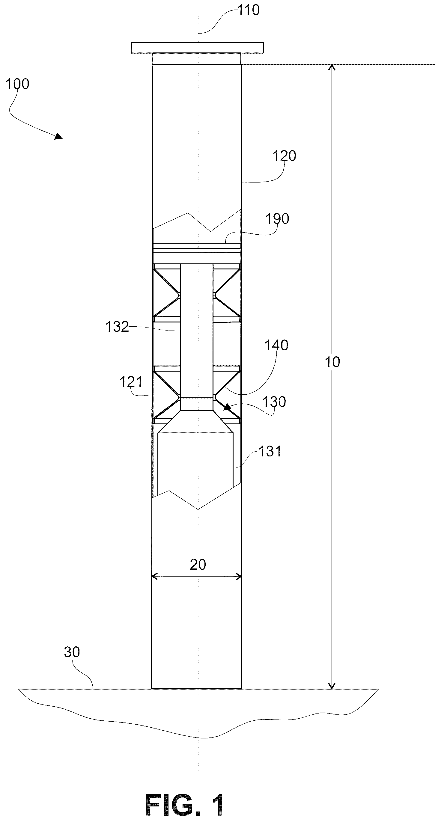 Patent US12479549 Figure 1 – Structure for a Flettner-type rotary rigging