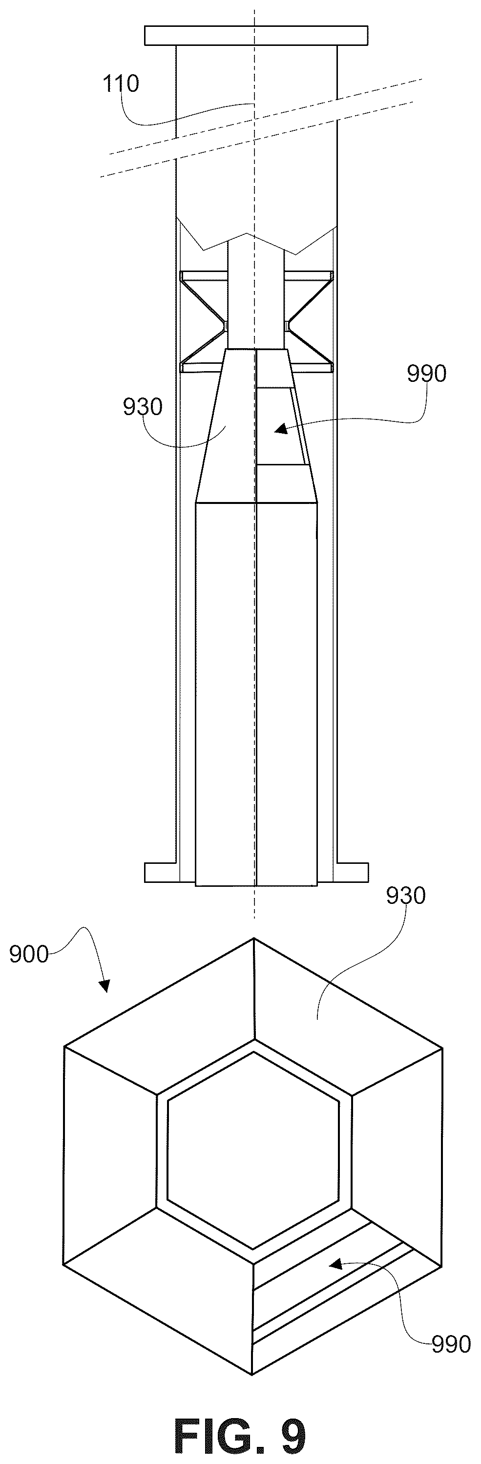 Patent US12479549 Figure 9 – Structure for a Flettner-type rotary rigging