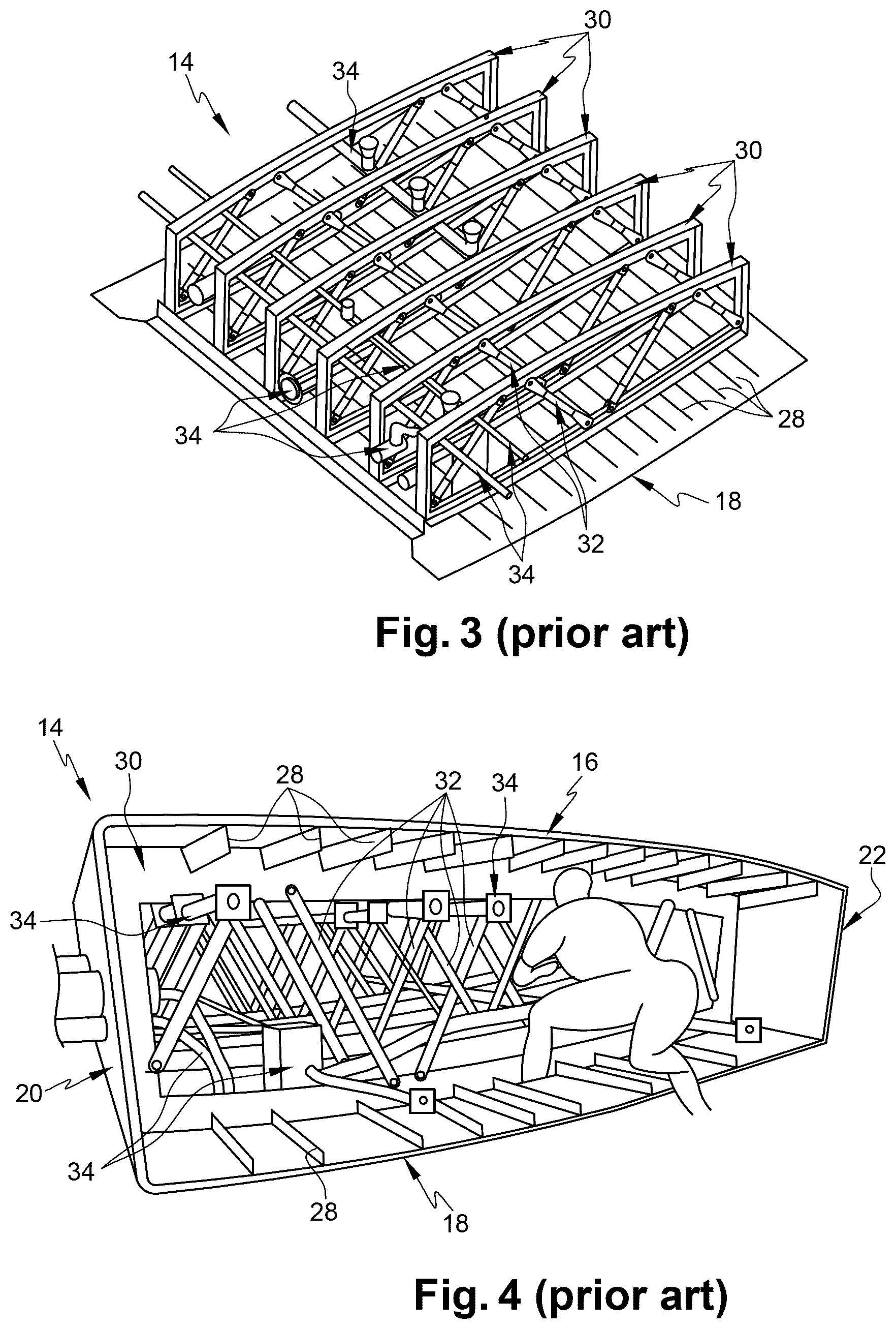 Patent US12479566 Figure 2 – Method for assembling an aircraft central wing box involving a step of fastening the equipment to at least one assembly support situated outside the central wing box