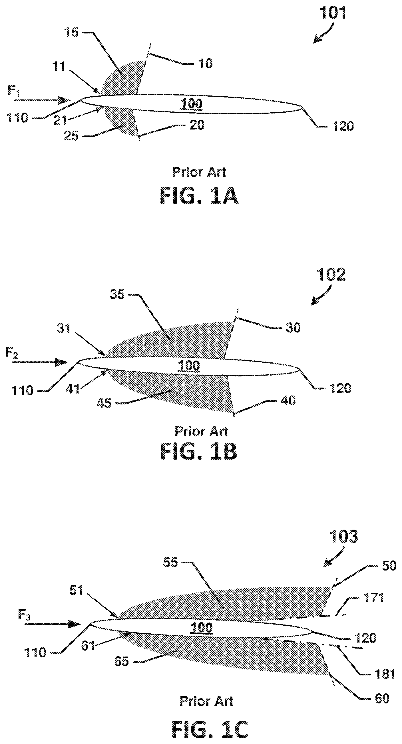 Patent US12479573 Figure 1 – Airfoil with supersonic wave-tripping structure