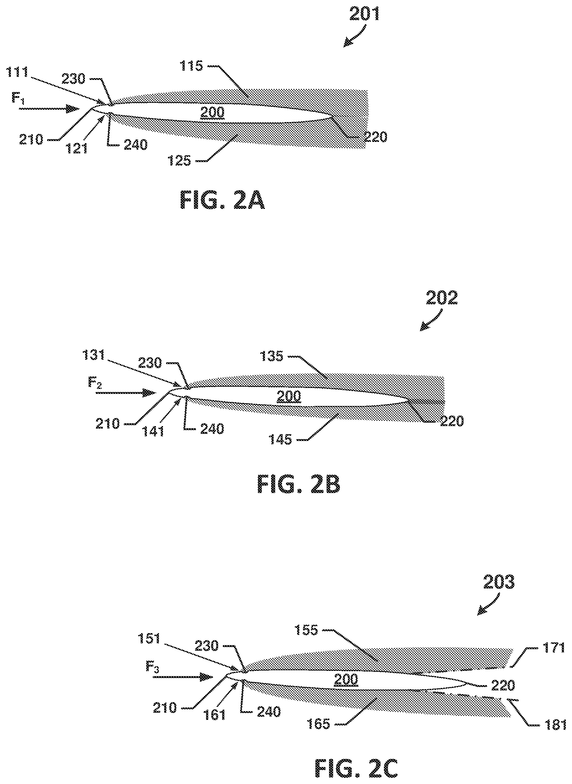 Patent US12479573 Figure 2 – Airfoil with supersonic wave-tripping structure