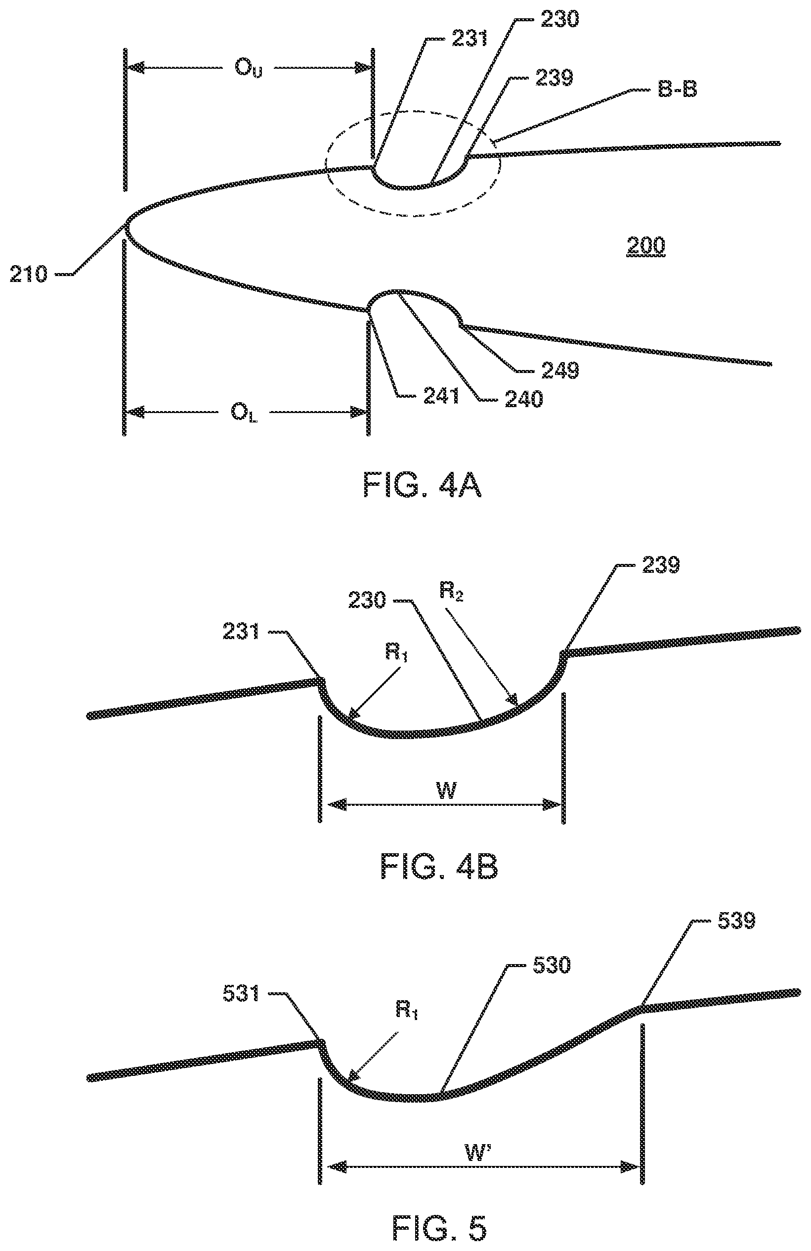 Patent US12479573 Figure 4 – Airfoil with supersonic wave-tripping structure