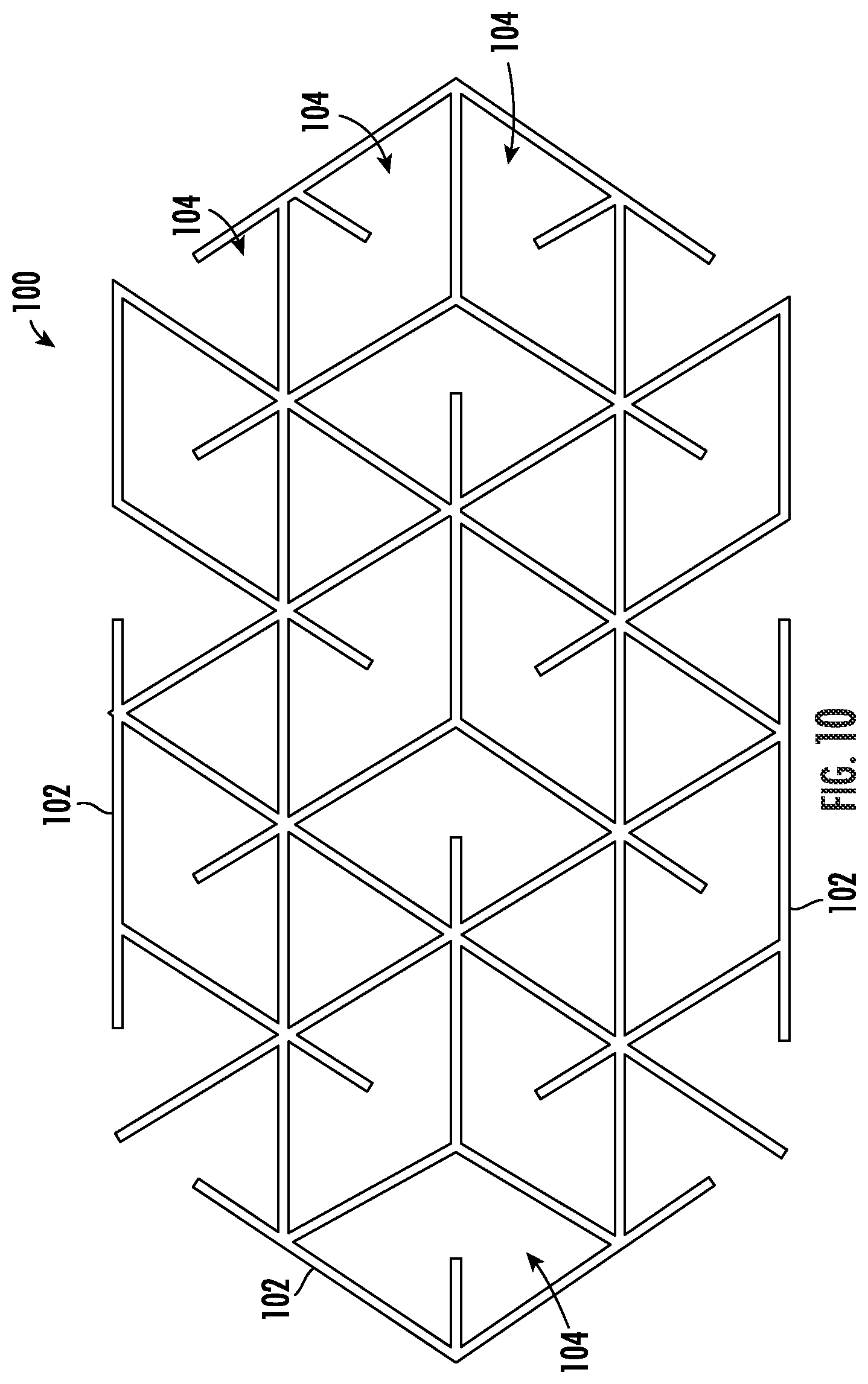 Patent US12479587 Figure 7 – Skeleton screen for an air intake portion of a machine