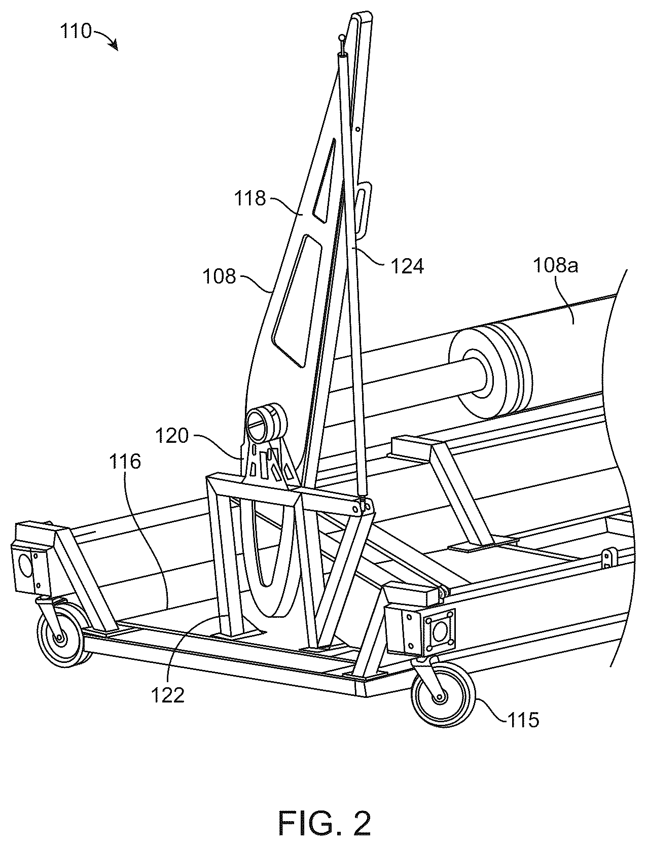 Patent US12479600 Figure 2 – Ground support equipment for a high altitude long endurance aircraft