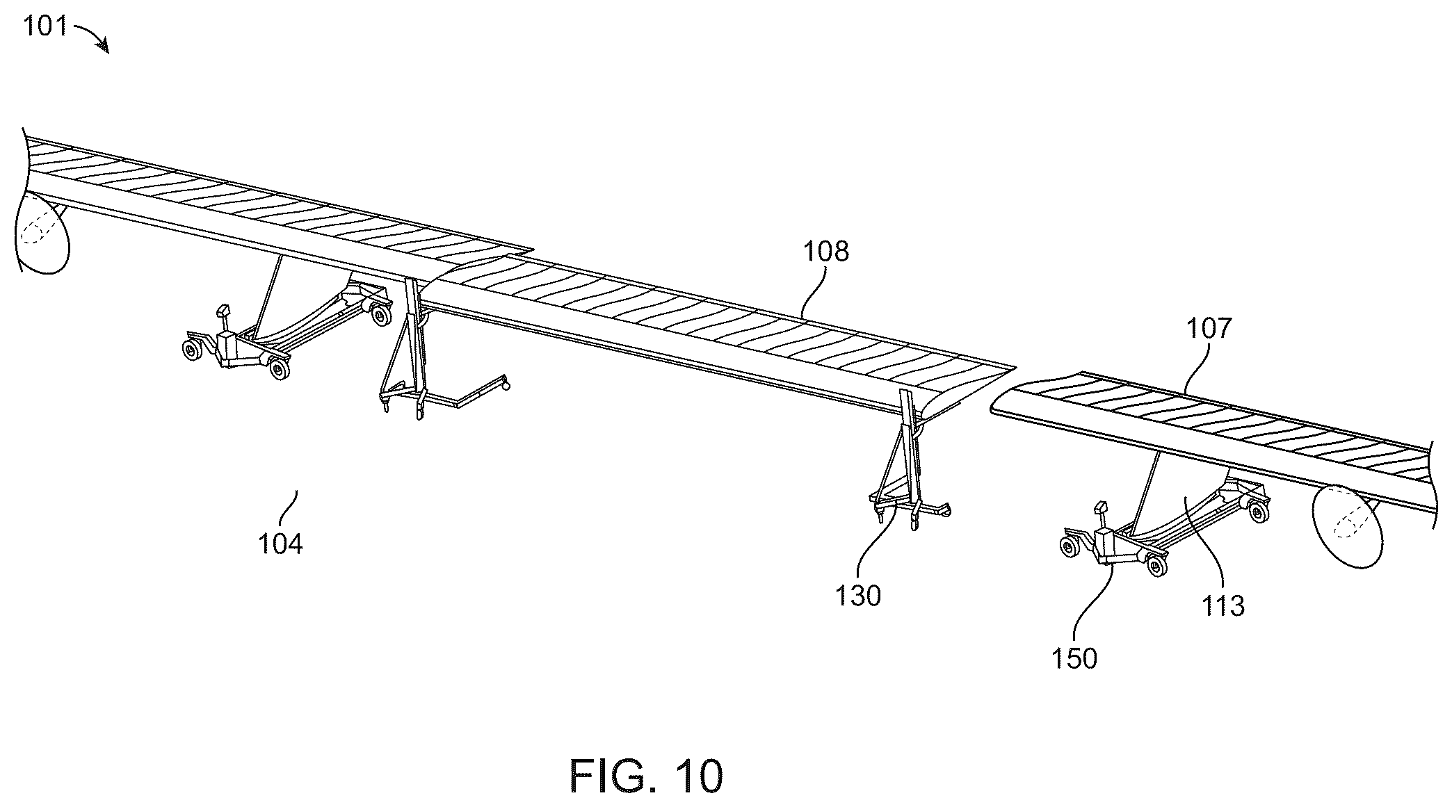 Patent US12479600 Figure 10 – Ground support equipment for a high altitude long endurance aircraft
