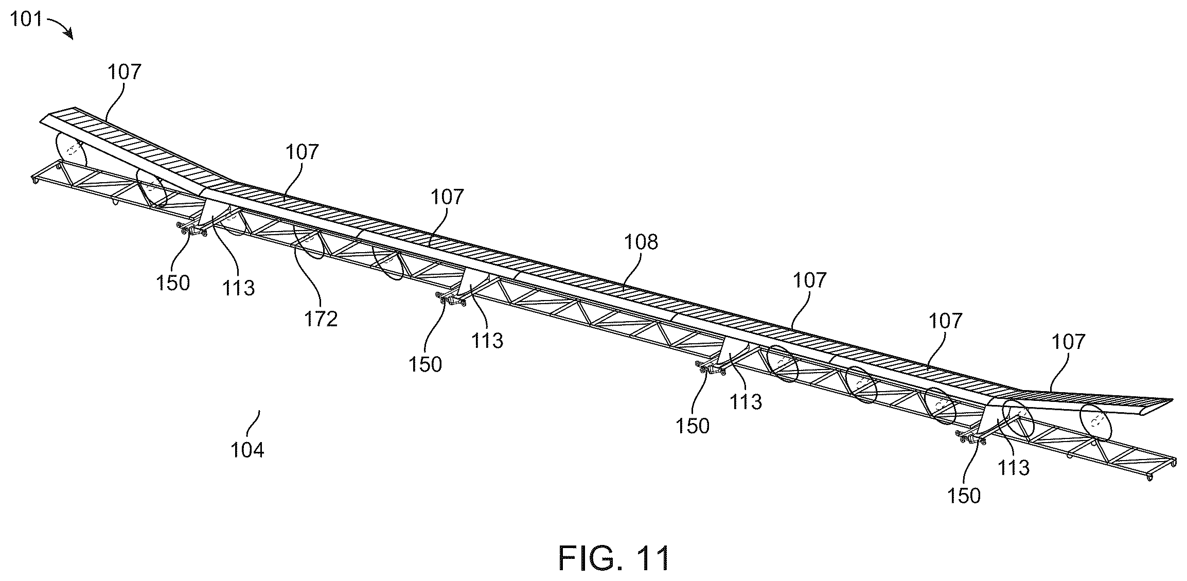 Patent US12479600 Figure 11 – Ground support equipment for a high altitude long endurance aircraft