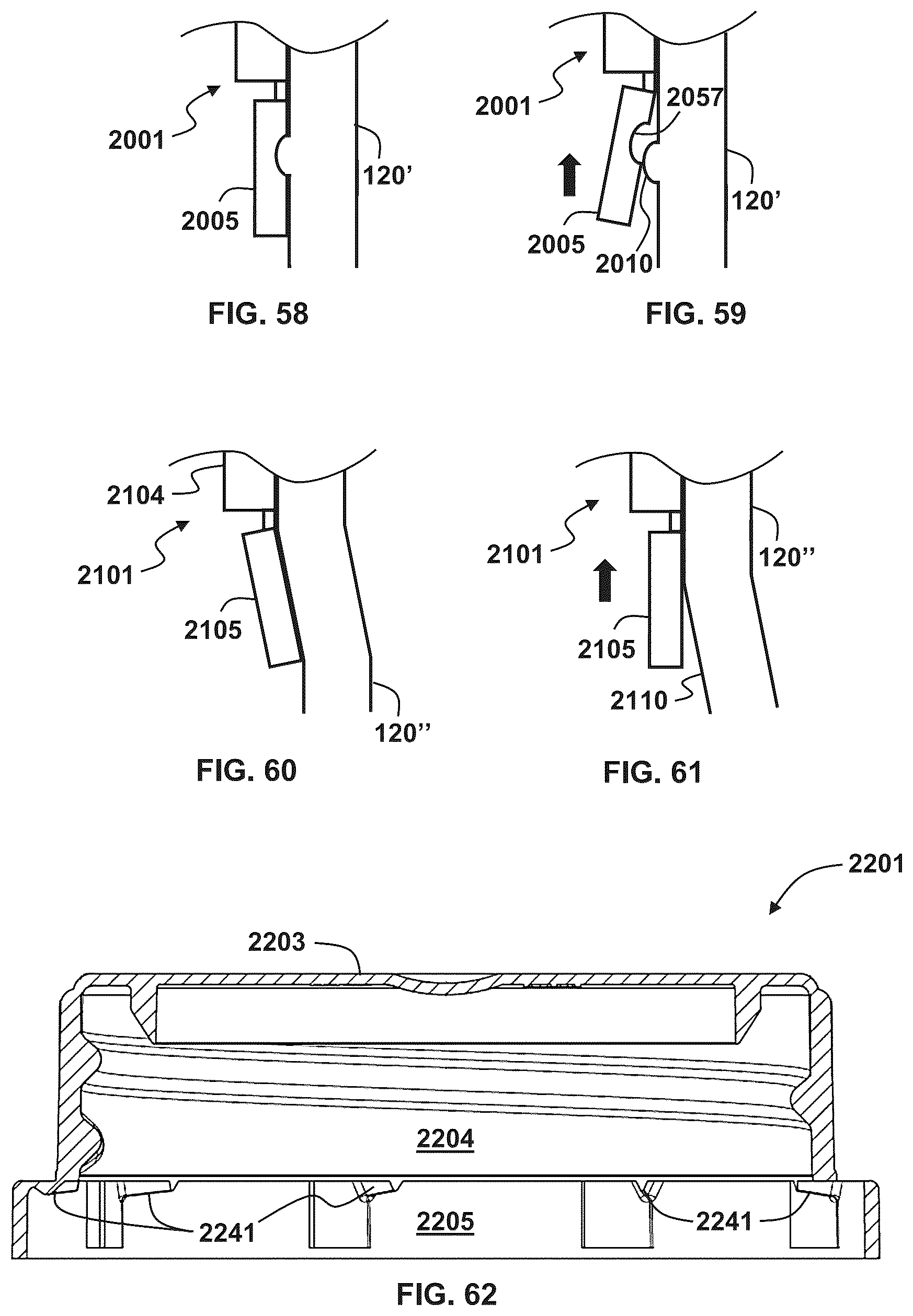 Patent US12479630 Figure 19 – Closures with tamper evidence