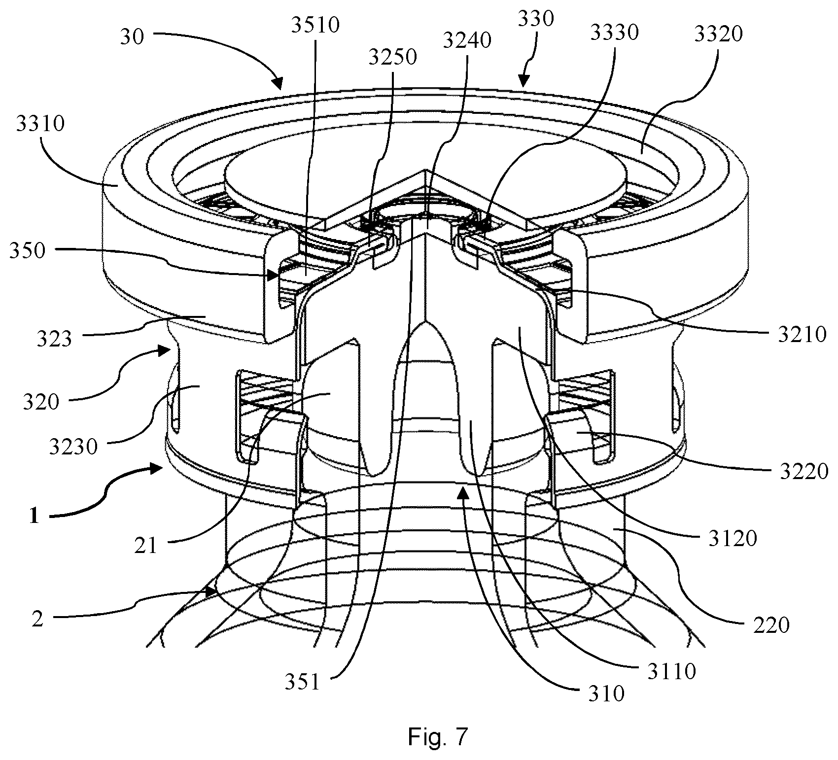 Patent US12479637 Figure 6 – Closure system and kit