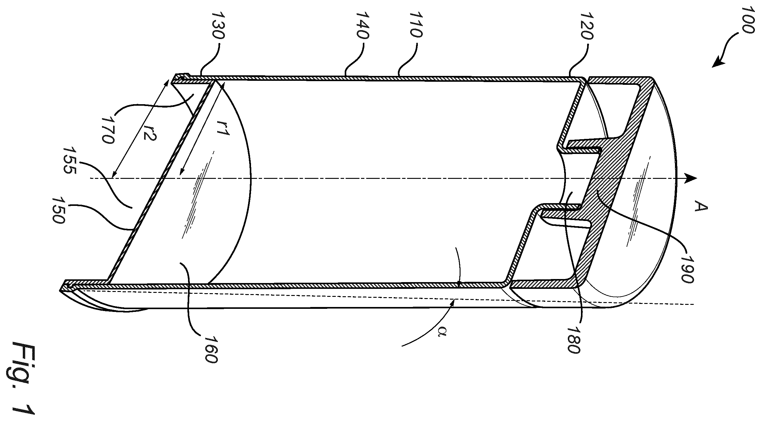 Patent US12479639 Figure 1 – Container