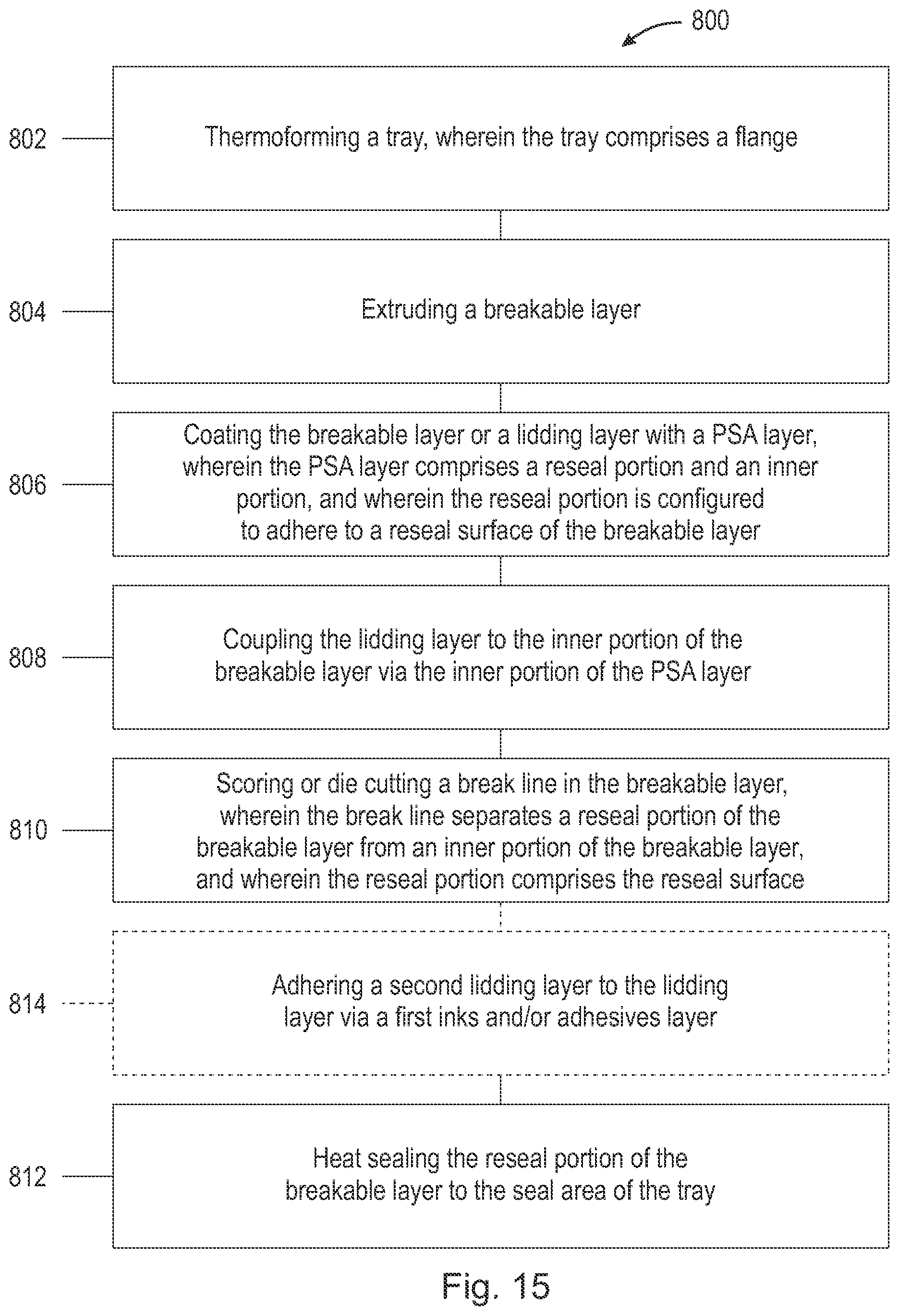 Patent US12479642 Figure 15 – Resealable container