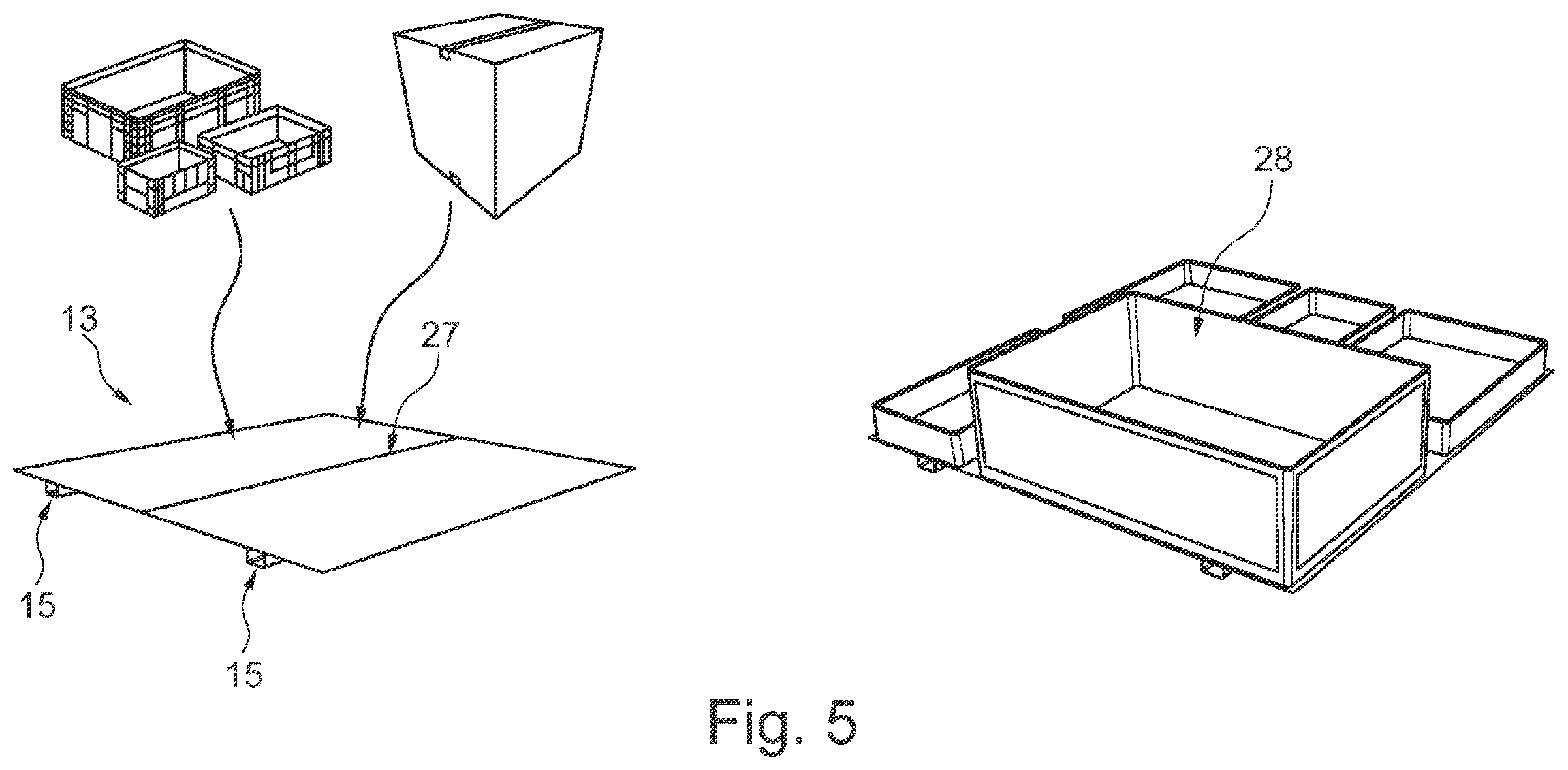 Patent US12479658 Figure 5 – Goods-storage and order-fulfillment system