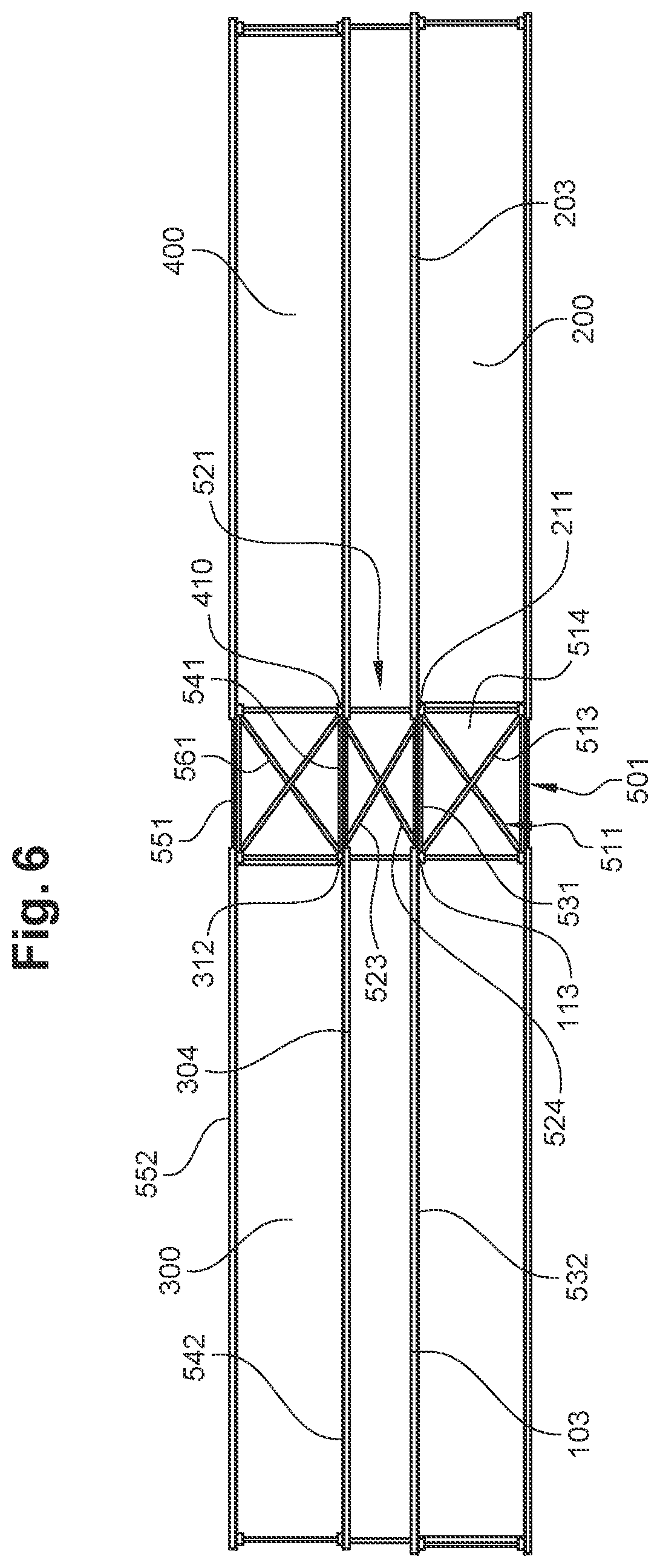 Patent US12479661 Figure 6 – Storage rack with improved capacity