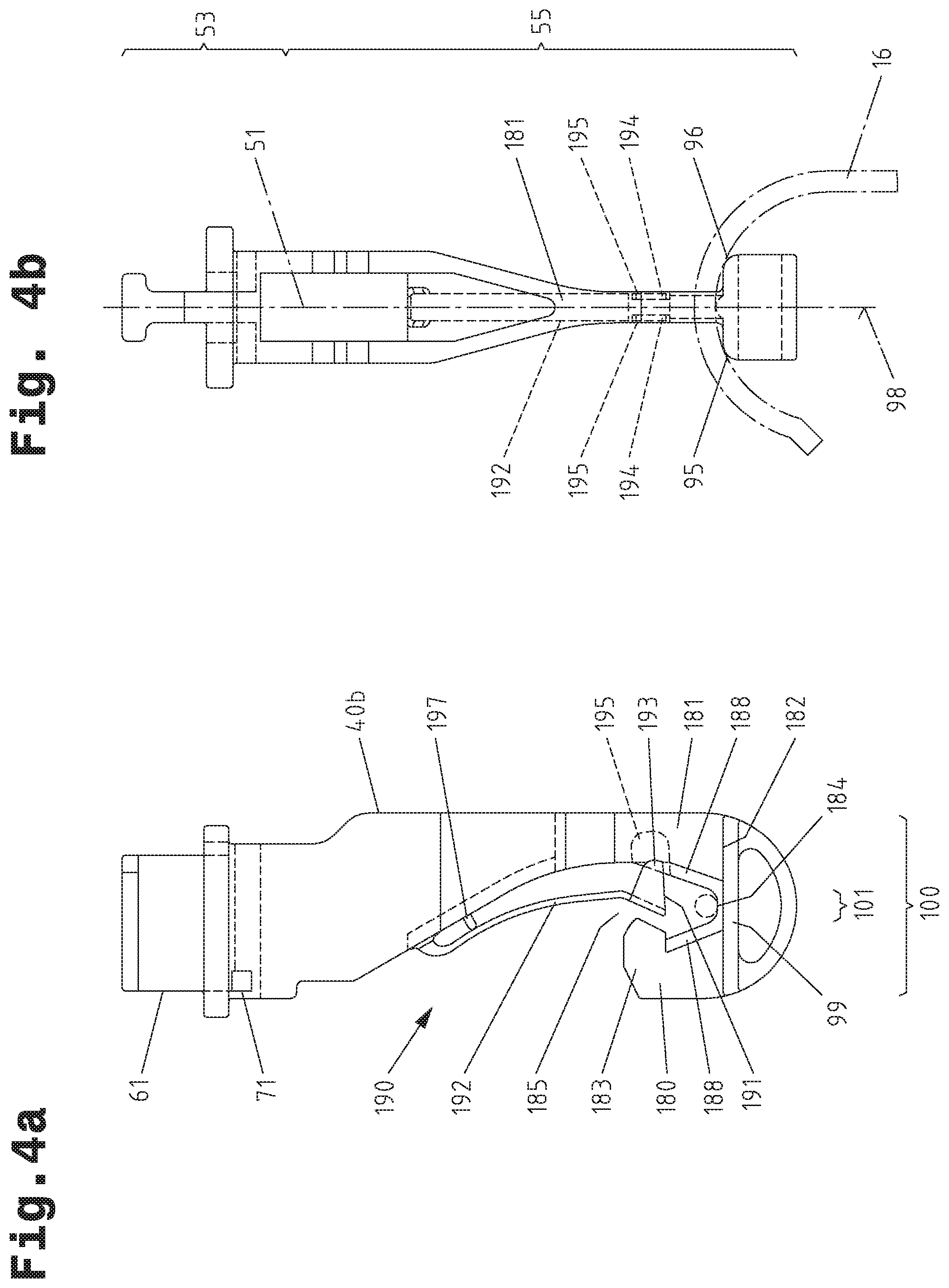 Patent US12479666 Figure 6 – Transport carrier system and overhead conveyor device comprising transport carriers for transporting suspended goods