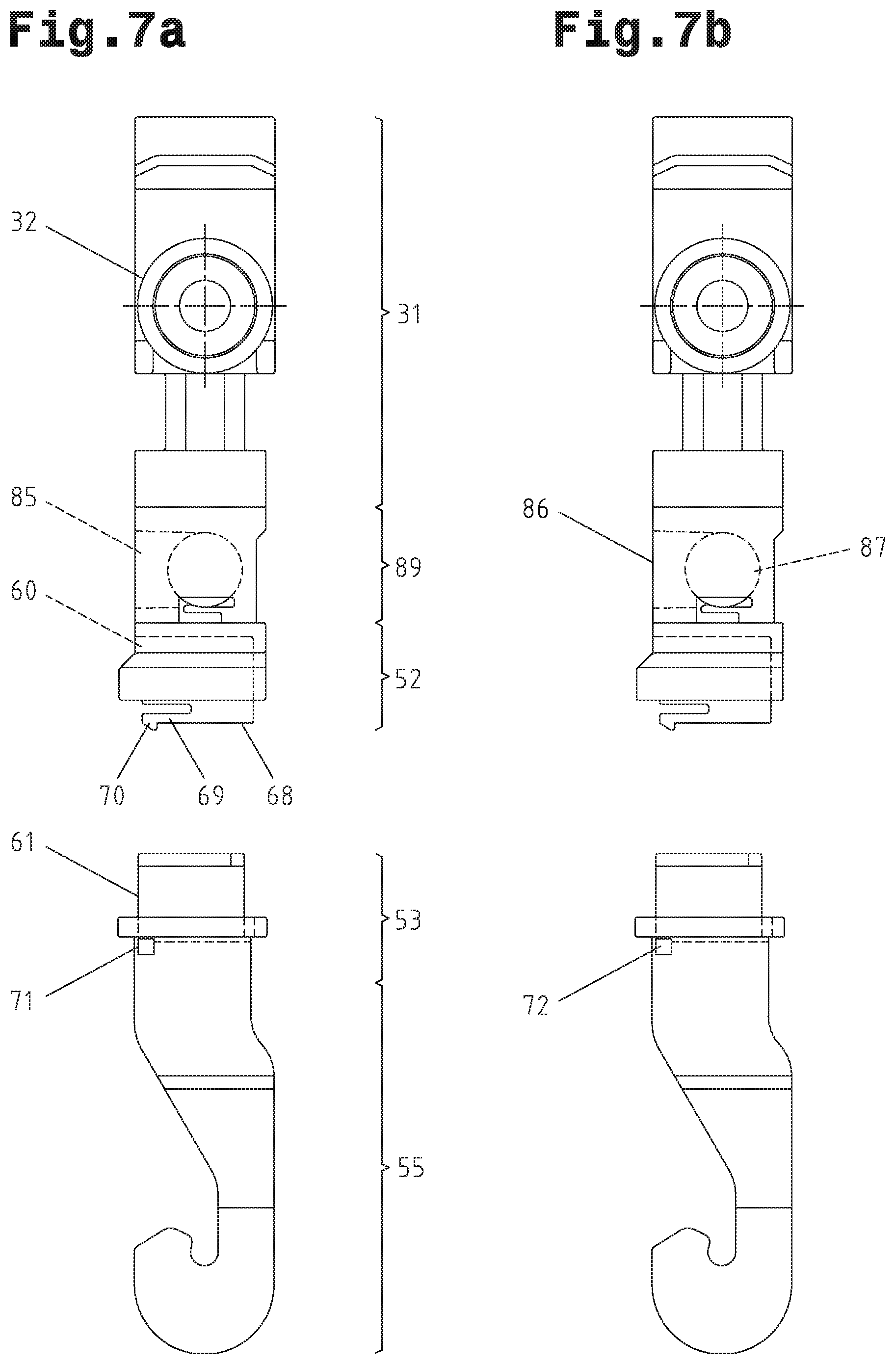 Patent US12479666 Figure 15 – Transport carrier system and overhead conveyor device comprising transport carriers for transporting suspended goods