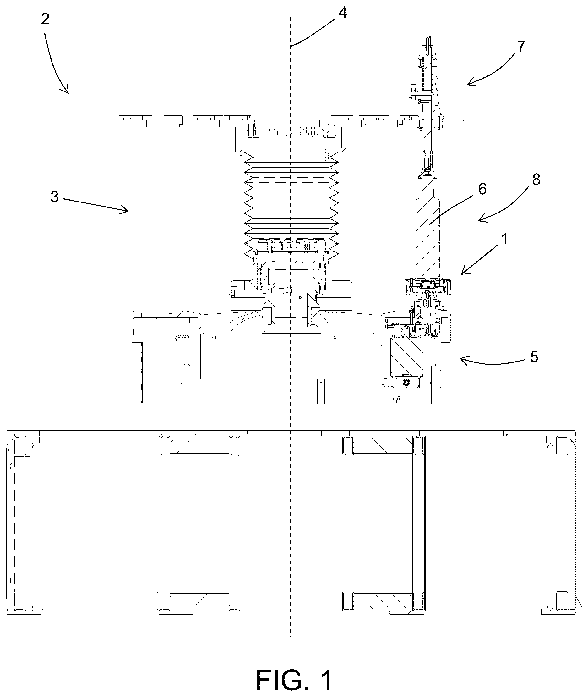 Patent US12479668 Figure 1 – Support plate for a carrousel machine and carrousel machine comprising it