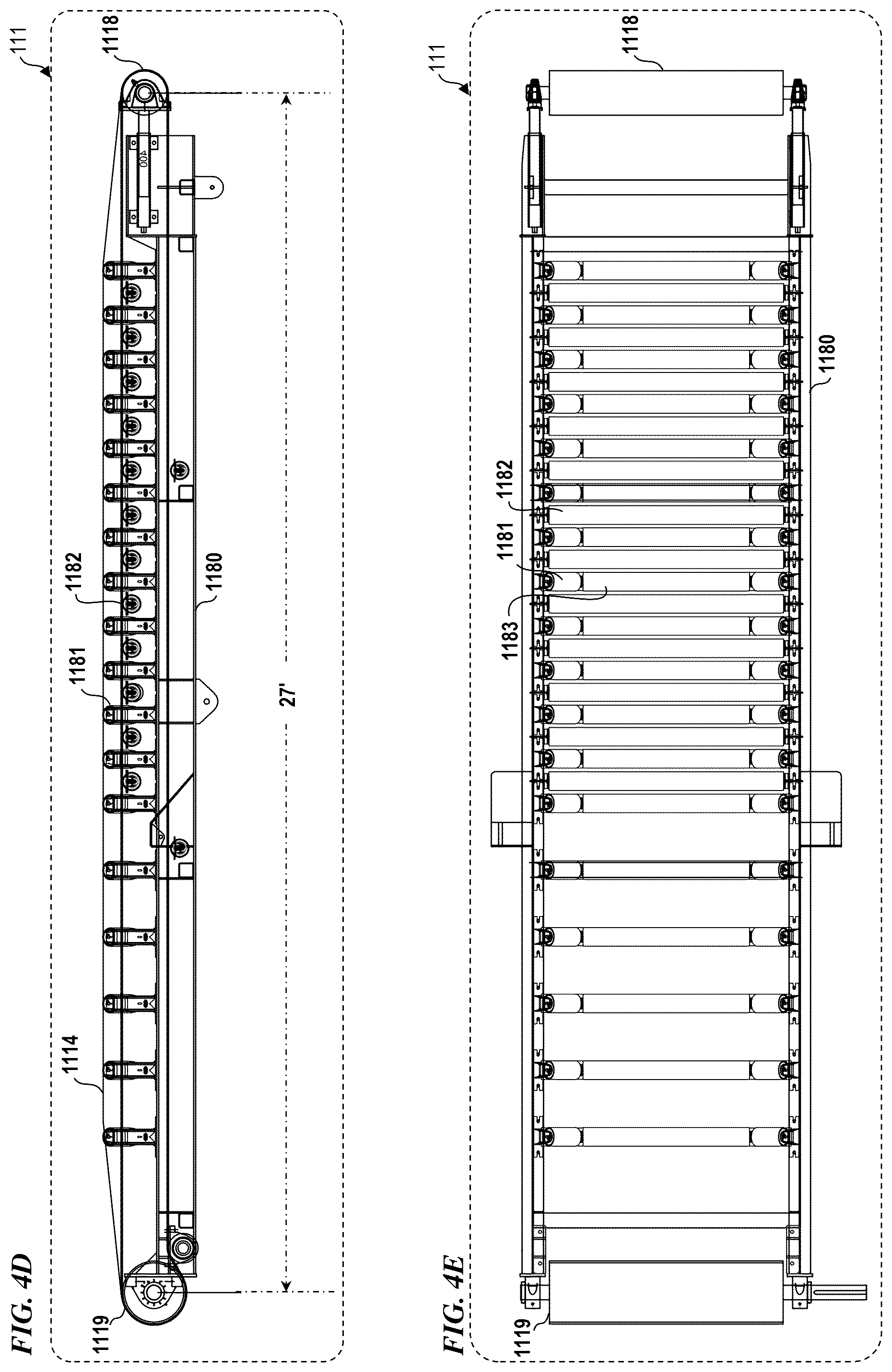Patent US12479675 Figure 11 – Trailer-integrated drive-over sand-truck unloader system and method with safety features