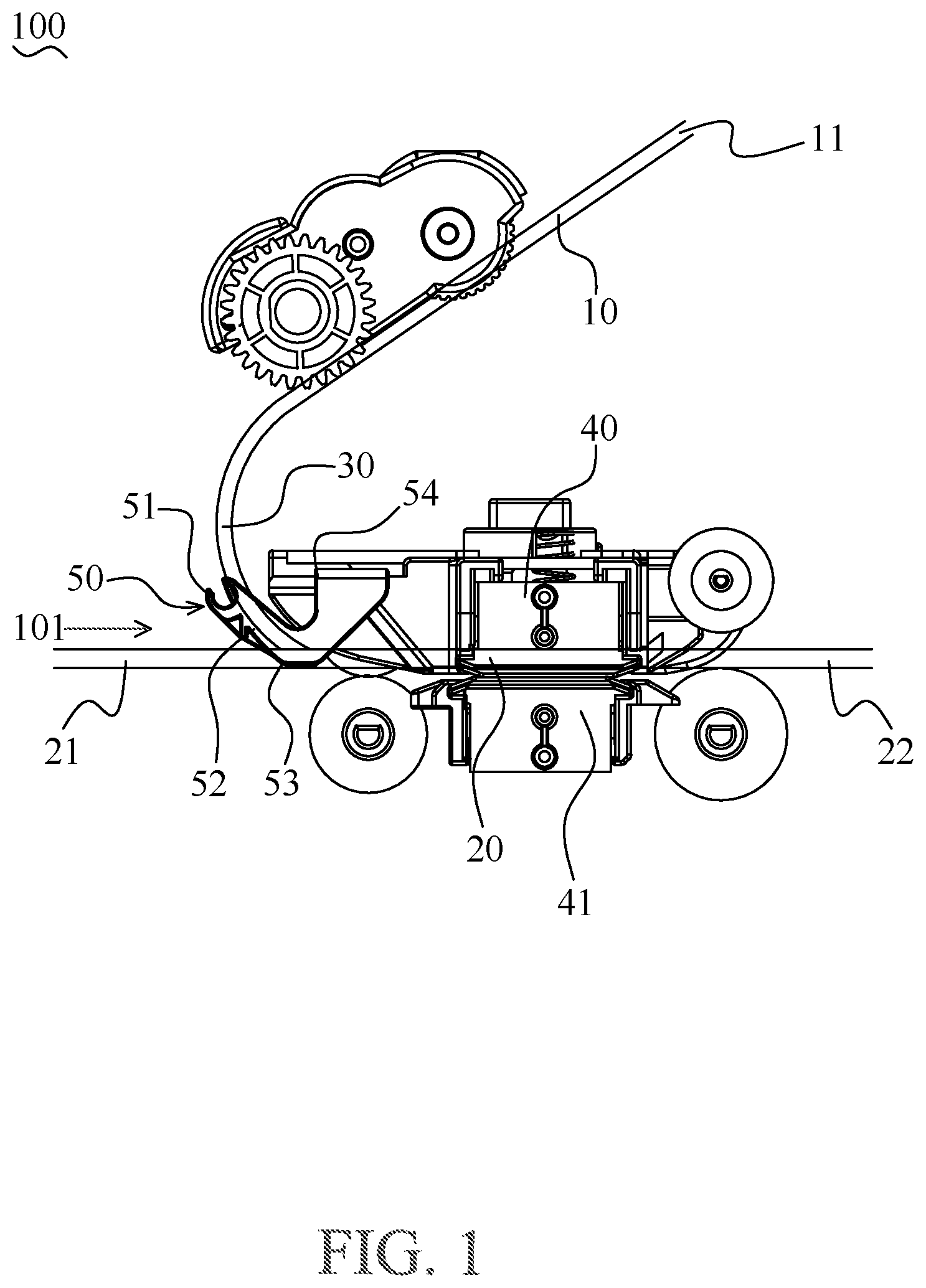 Patent US12479679 Figure 1 – Dual-use automatic document feeder