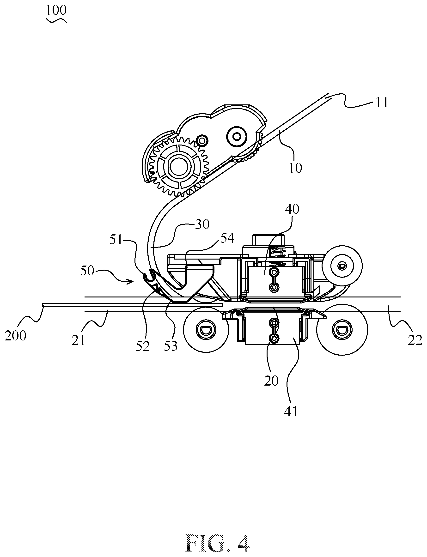 Patent US12479679 Figure 4 – Dual-use automatic document feeder