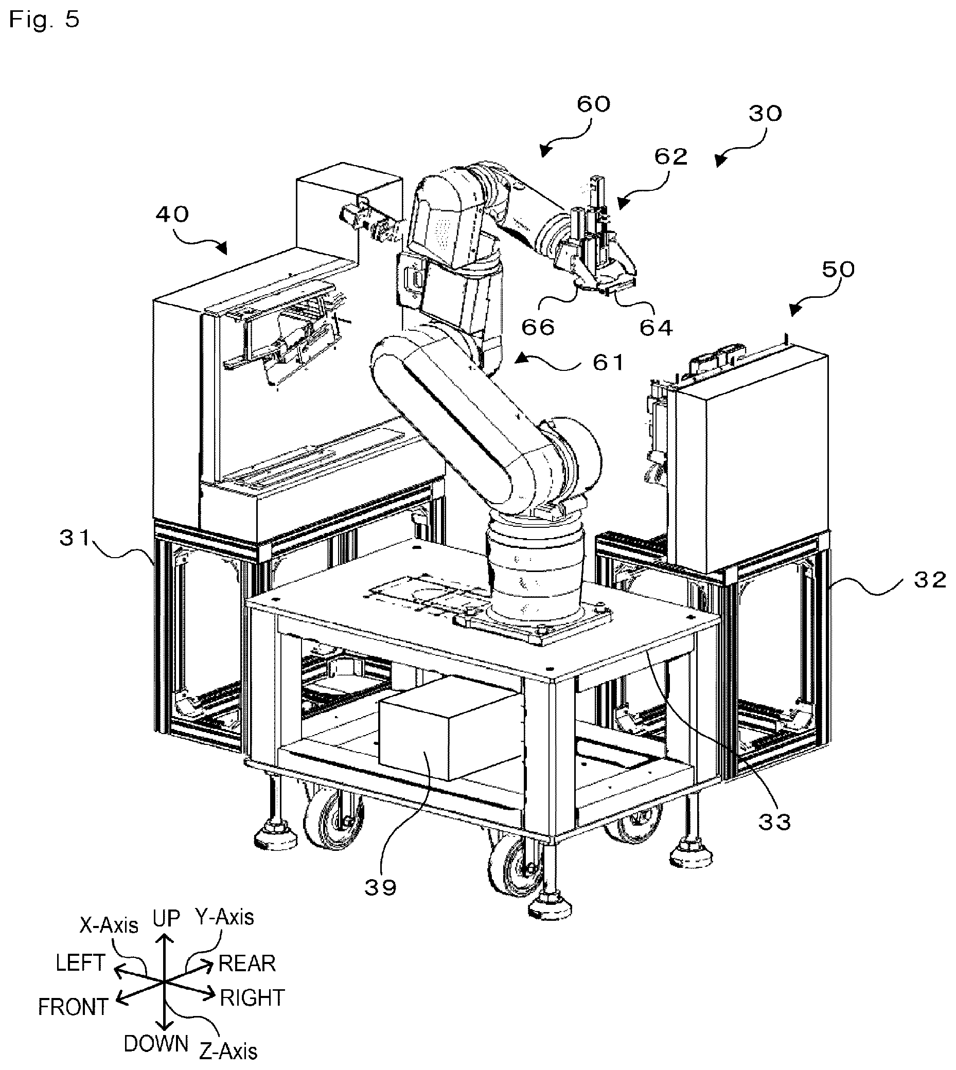 Patent US12479683 Figure 4 – Reel attaching/detaching device and feeder preparation system