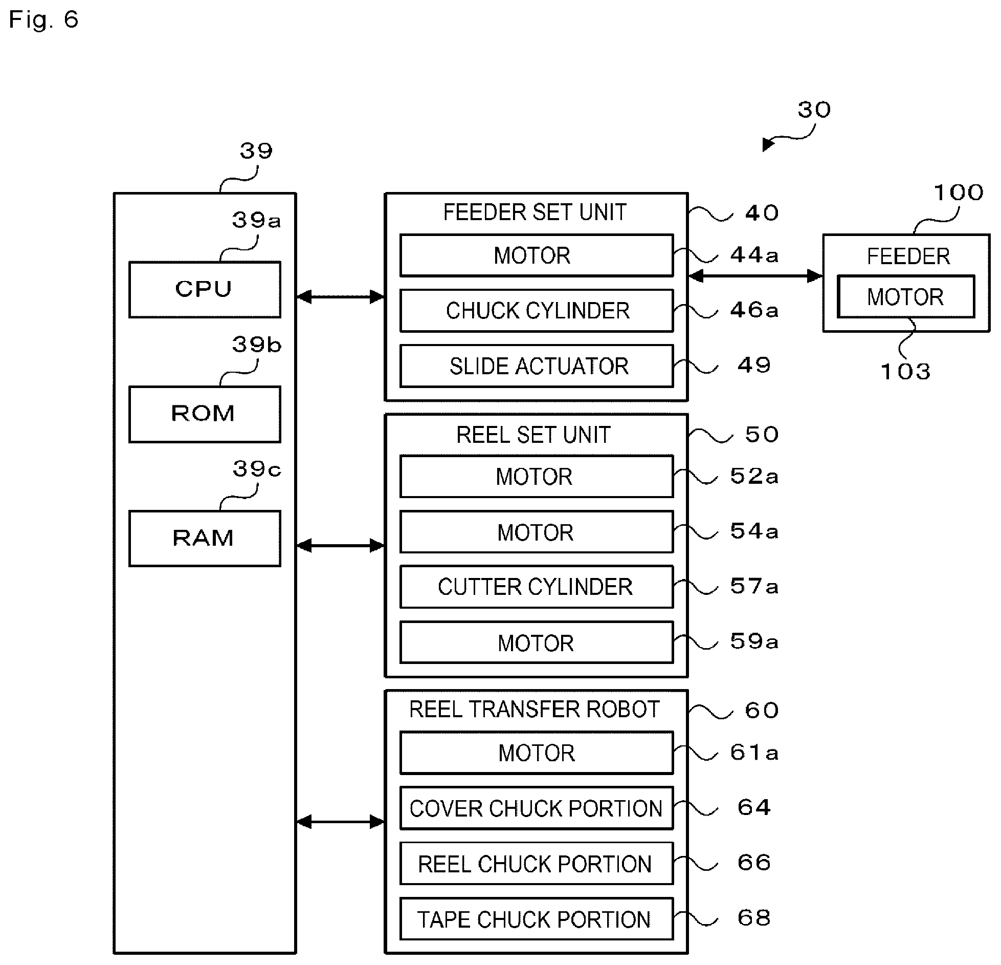 Patent US12479683 Figure 5 – Reel attaching/detaching device and feeder preparation system
