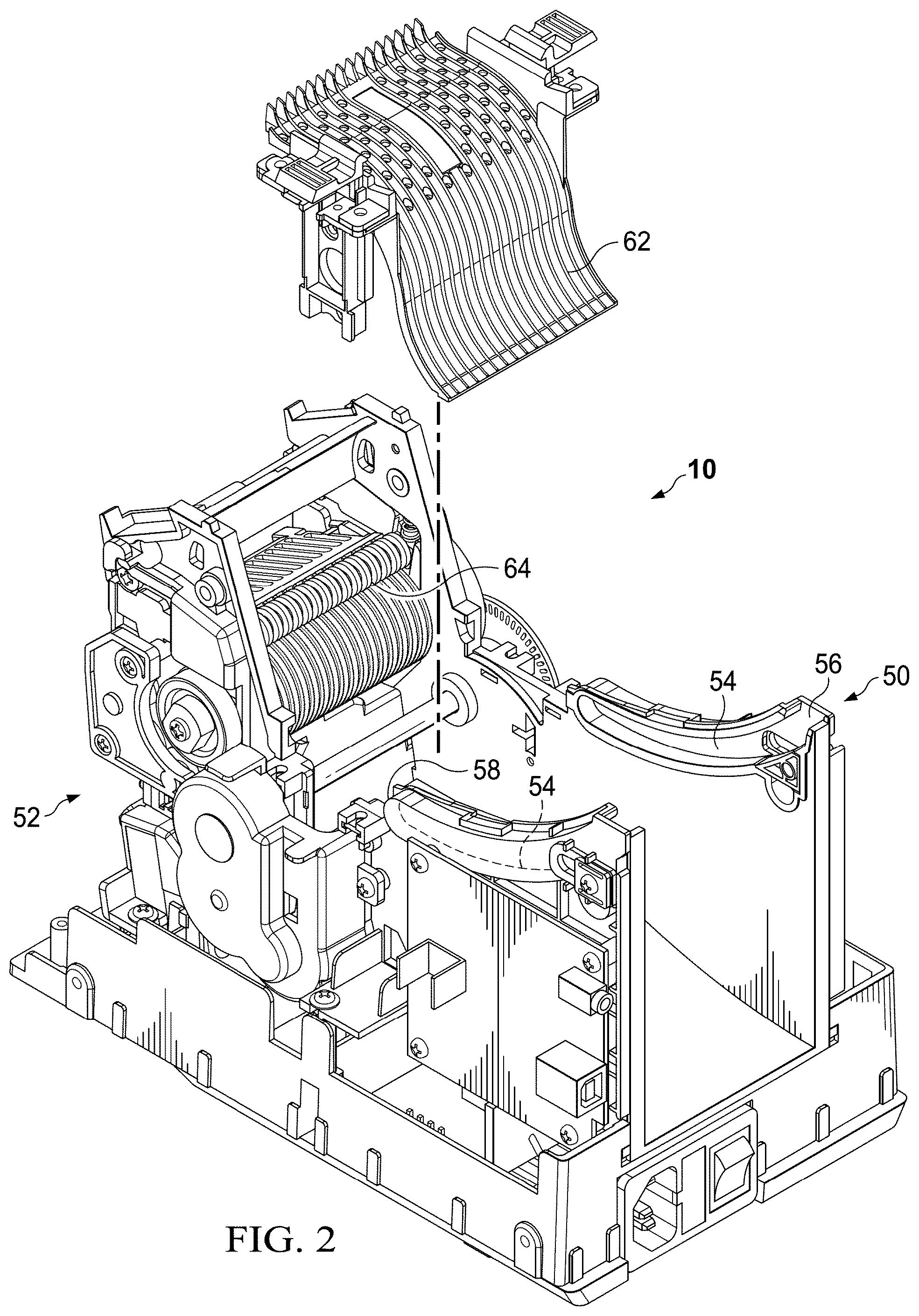 Patent US12479686 Figure 2 – Automatic tape dispensing system