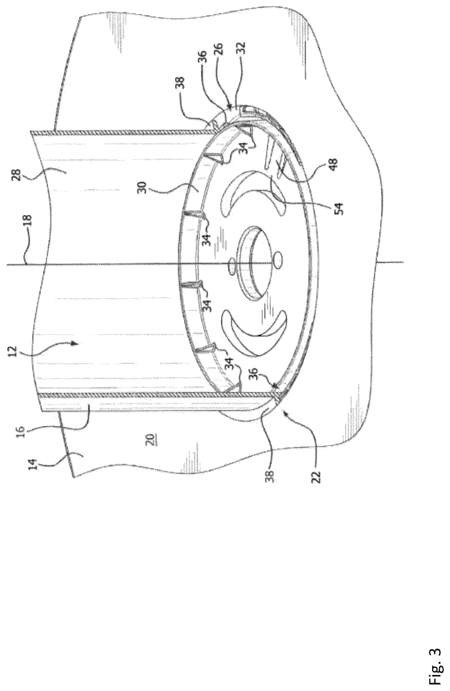 Patent US12479689 Figure 3 – Sliding lock for break-down spool