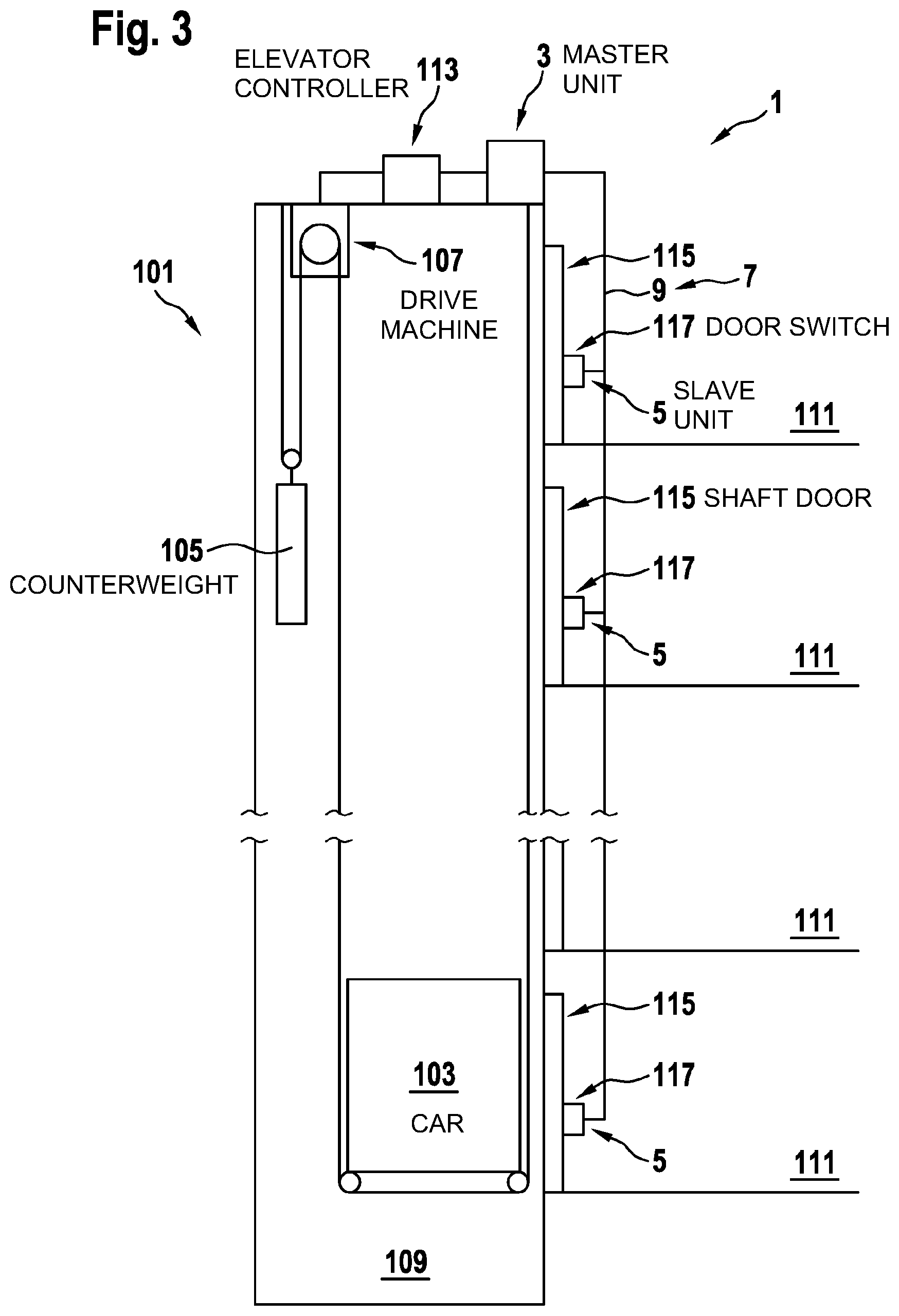 Patent US12479692 Figure 2 – Method and data network for communicating data content, in particular in an elevator system