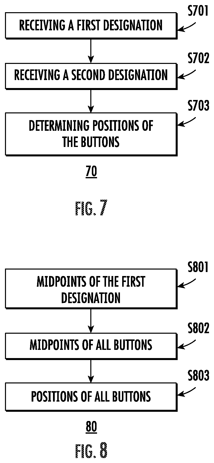Patent US12479696 Figure 7 – Calibration method and system for virtual buttons, elevator and storage medium
