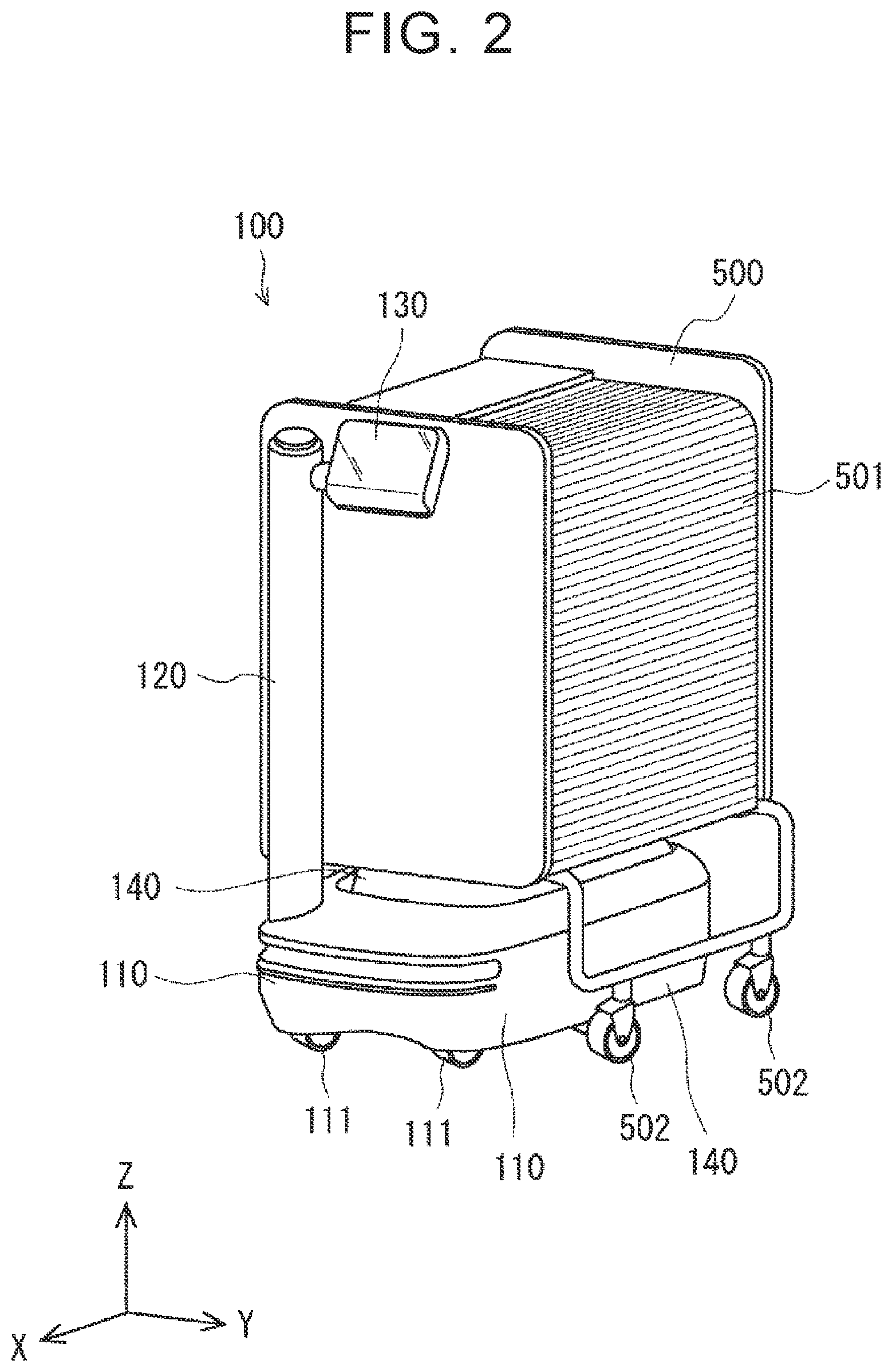 Patent US12479705 Figure 2 – Transport robot