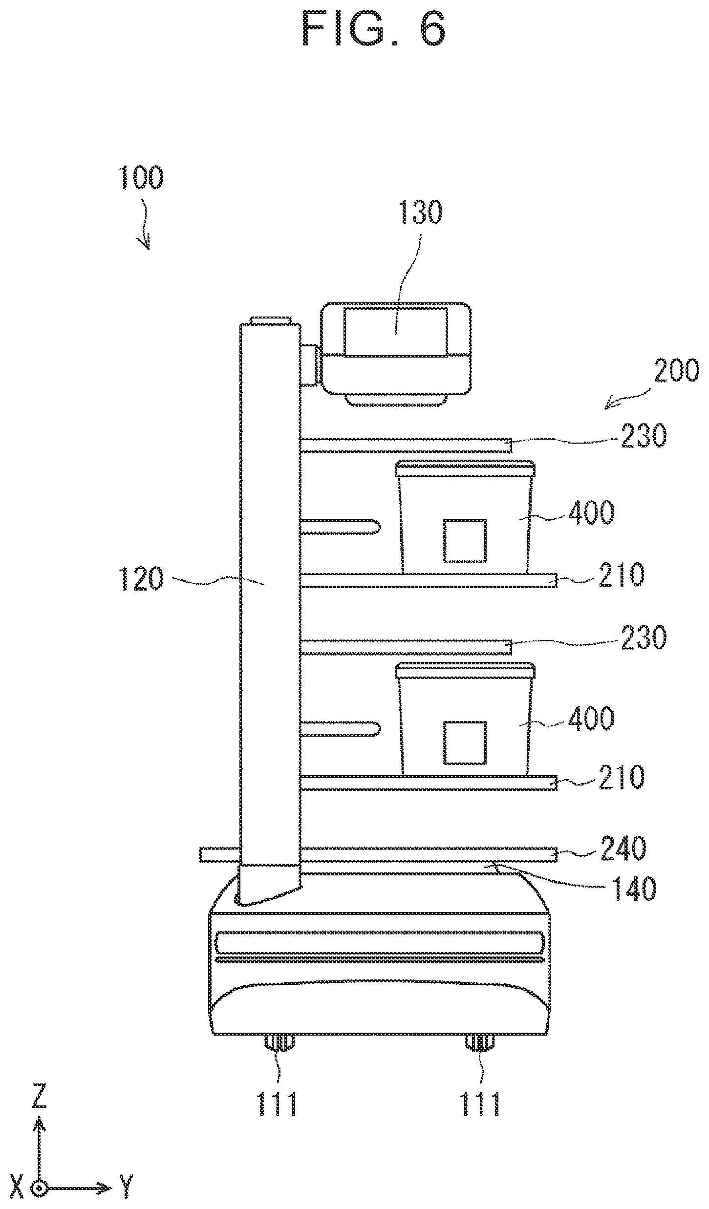Patent US12479705 Figure 6 – Transport robot