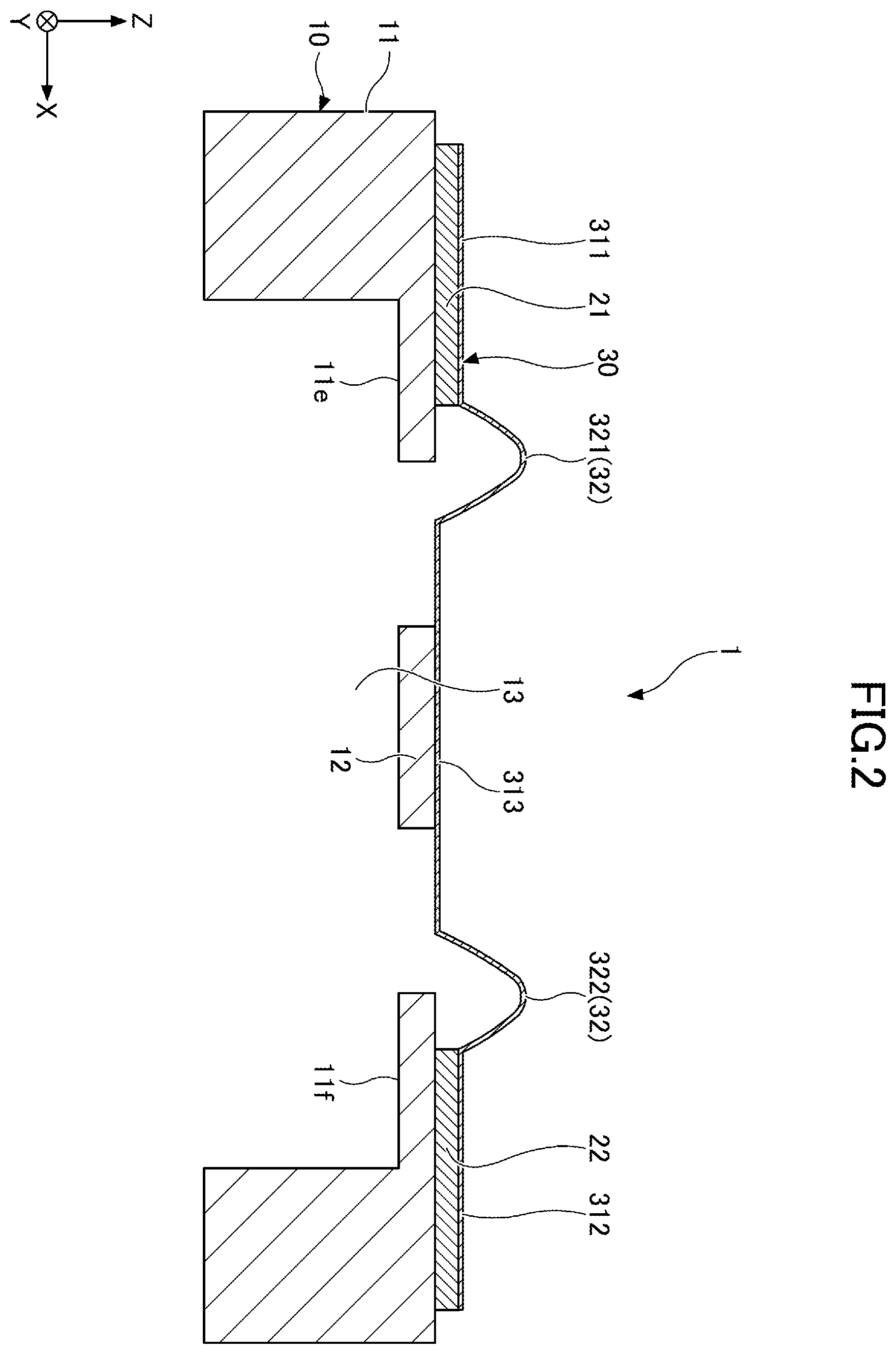 Patent US12479716 Figure 2 – Vibration device, speaker unit, and method for manufacturing vibration device