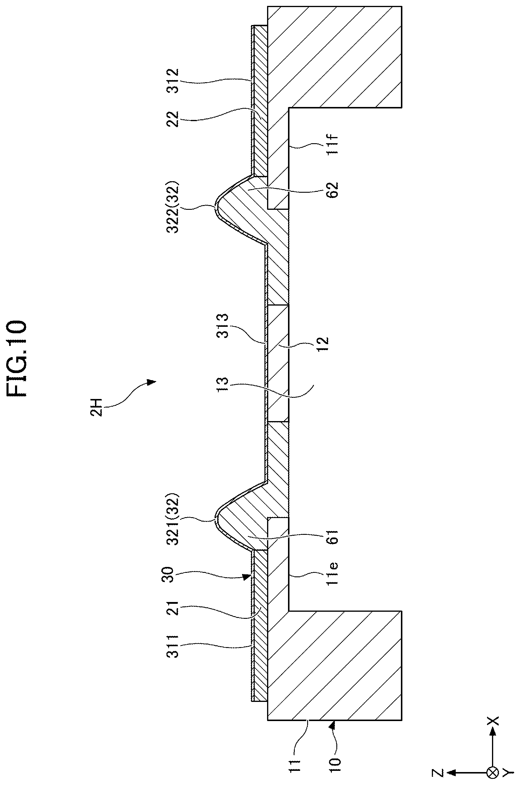 Patent US12479716 Figure 10 – Vibration device, speaker unit, and method for manufacturing vibration device