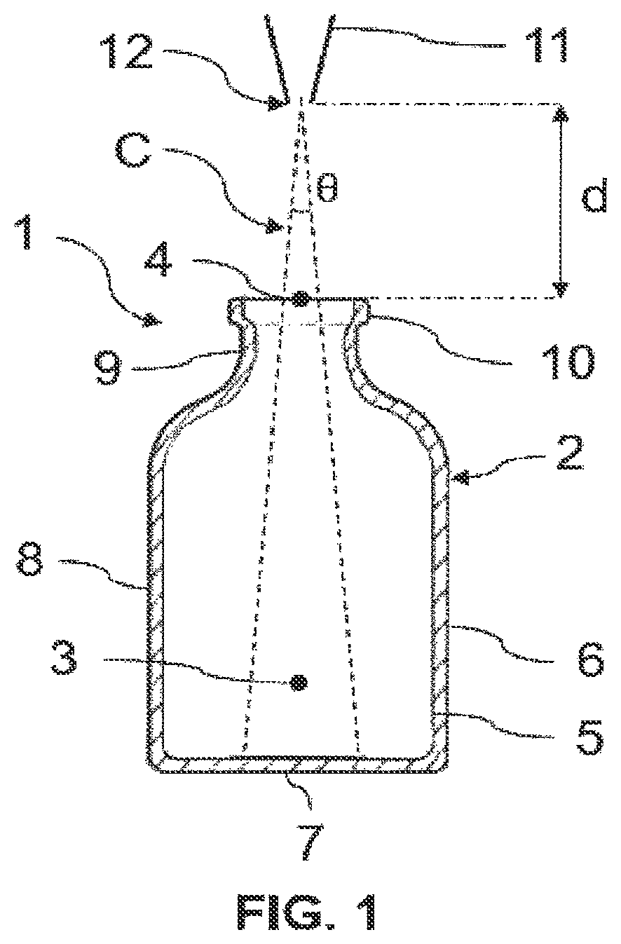 Patent US12479762 Figure 1 – Method for dealkalisation of borosilicate glass containers by liquid means