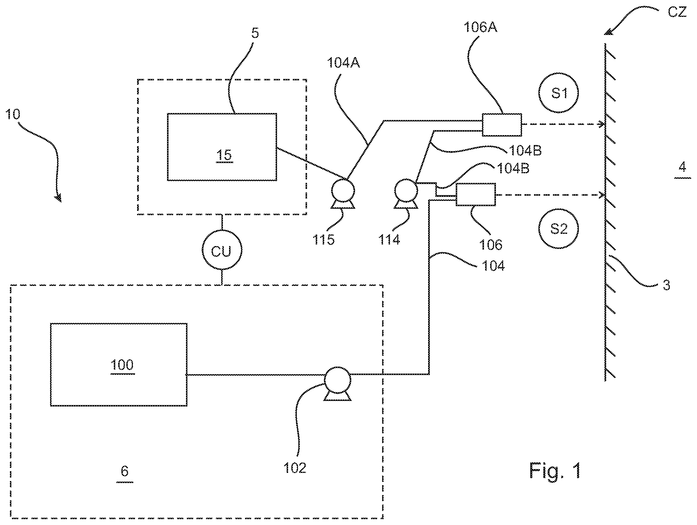 Patent US12479768 Figure 1 – Method, apparatus and composition for sealing of surfaces