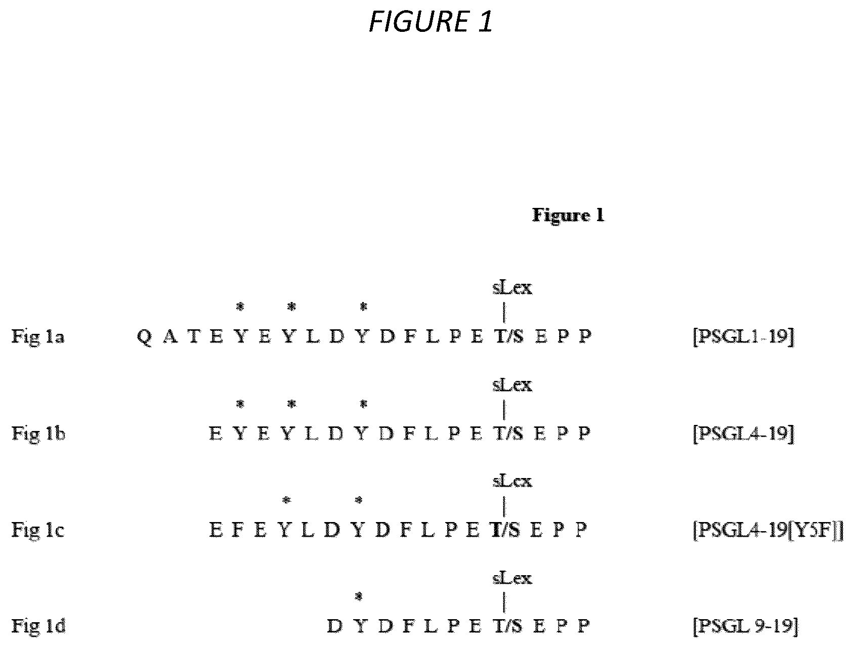 Patent US12479904 Figure 1 – Methods of treating cytokine release syndrome by administering a molecule comprising a soluble tandem selectin glycoprotein ligand