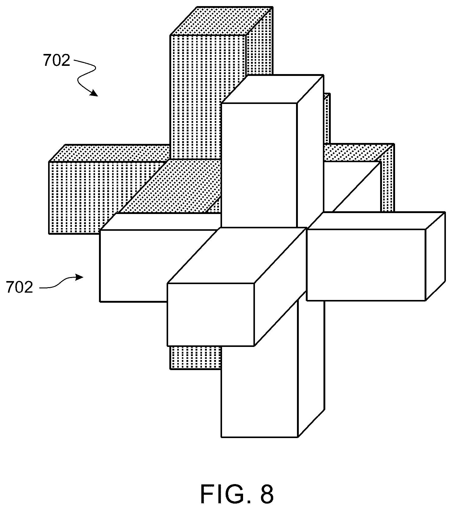 Patent US12480037 Figure 8 – Material and method for flow diversion in proppant fracturing