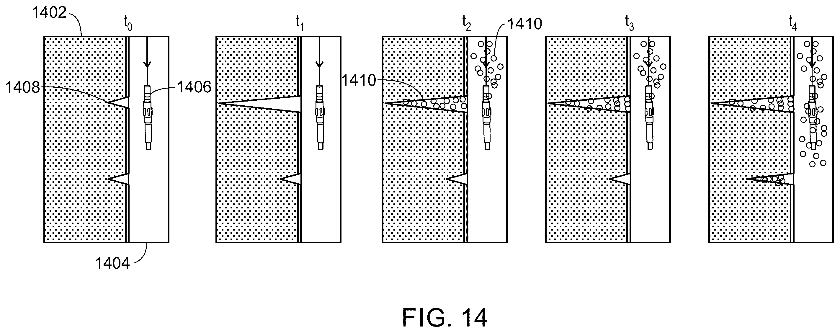 Patent US12480037 Figure 14 – Material and method for flow diversion in proppant fracturing
