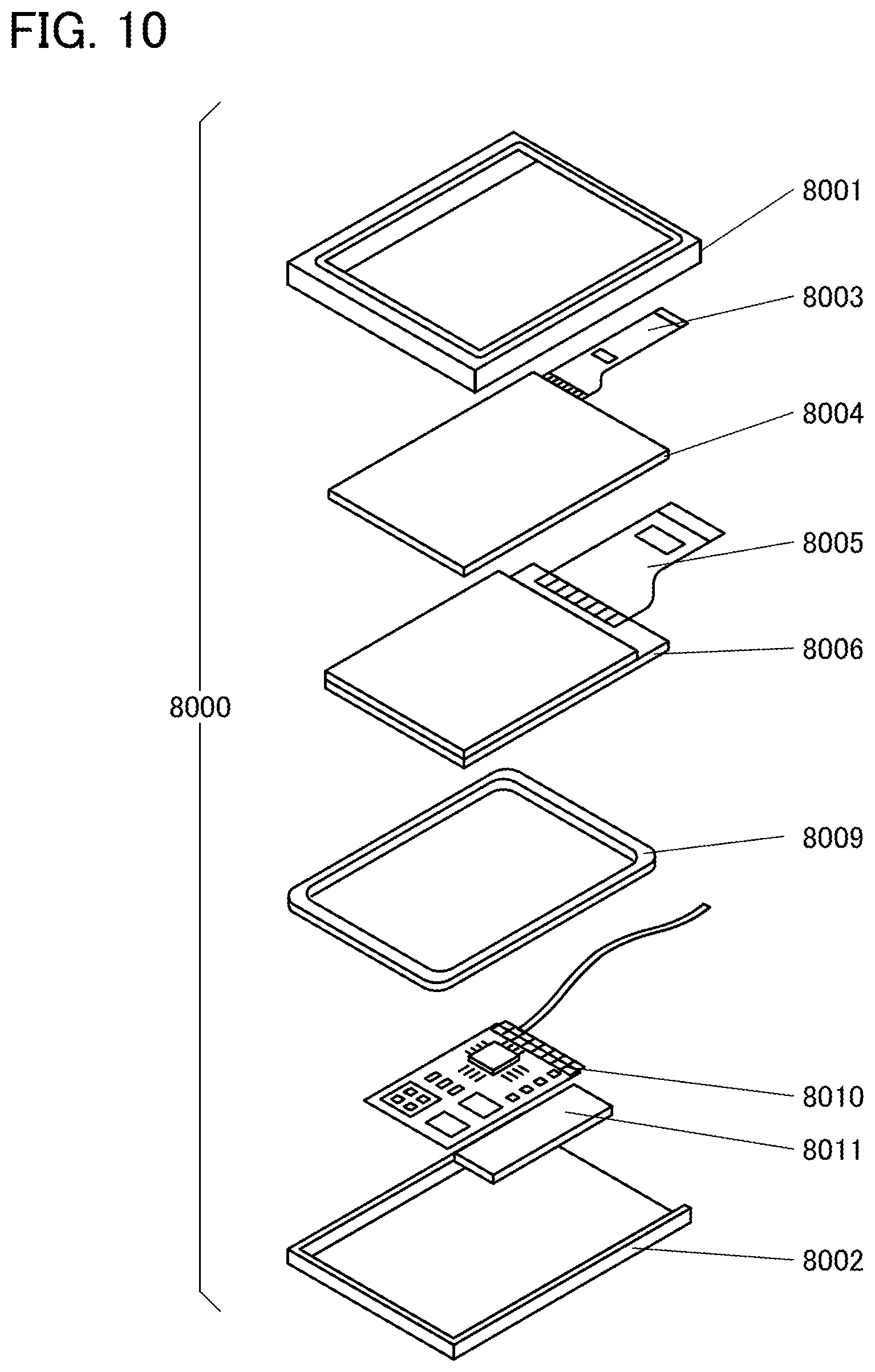 Patent US12480038 Figure 10 – Light-emitting element, display device, electronic device, and lighting device