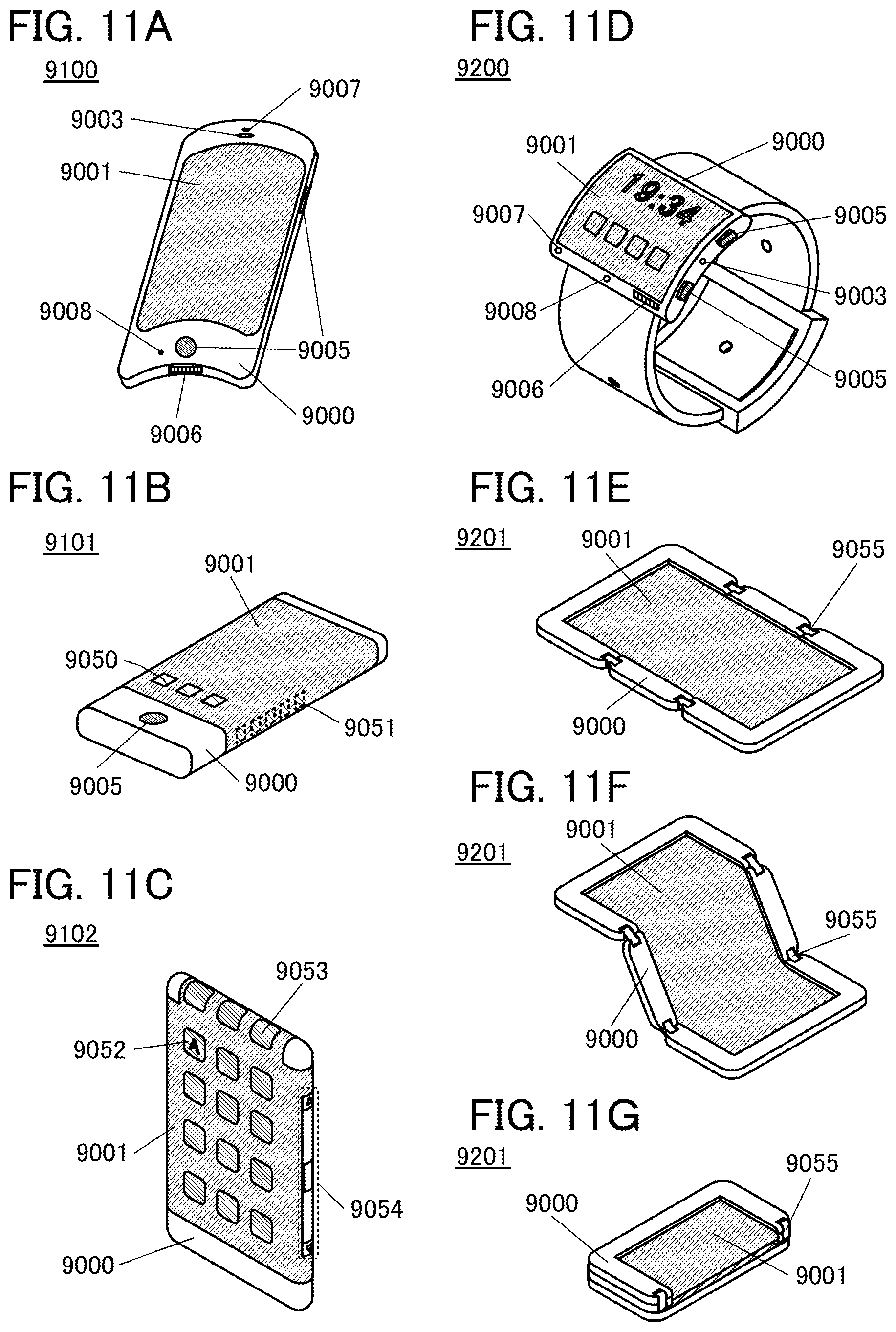 Patent US12480038 Figure 11 – Light-emitting element, display device, electronic device, and lighting device