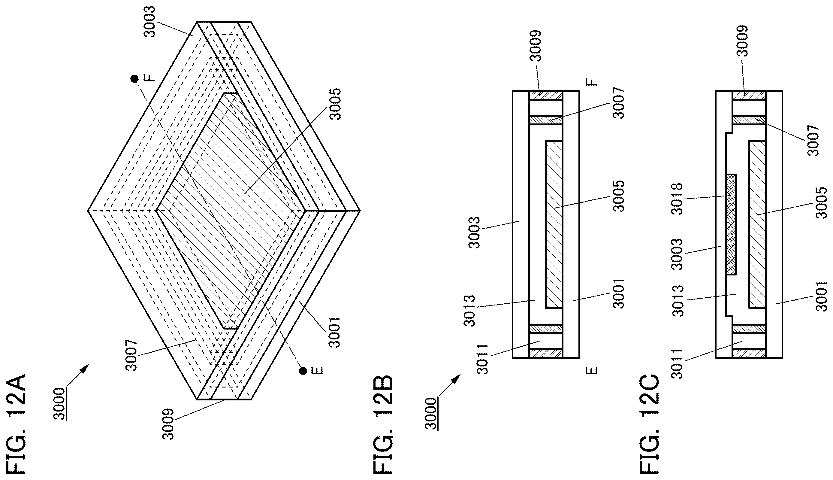 Patent US12480038 Figure 12 – Light-emitting element, display device, electronic device, and lighting device