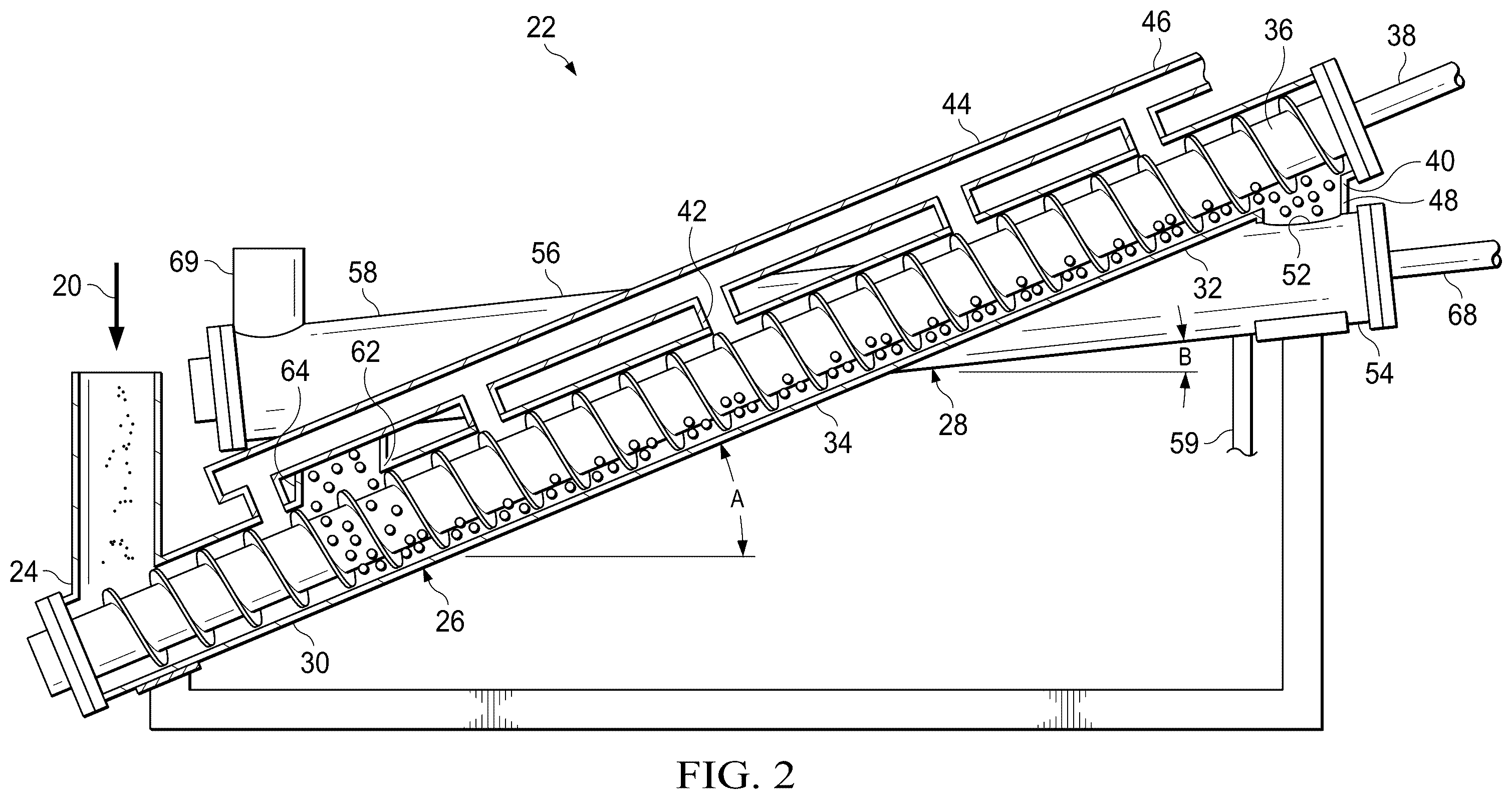 Patent US12480055 Figure 2 – Pyrolysis reactor system and method